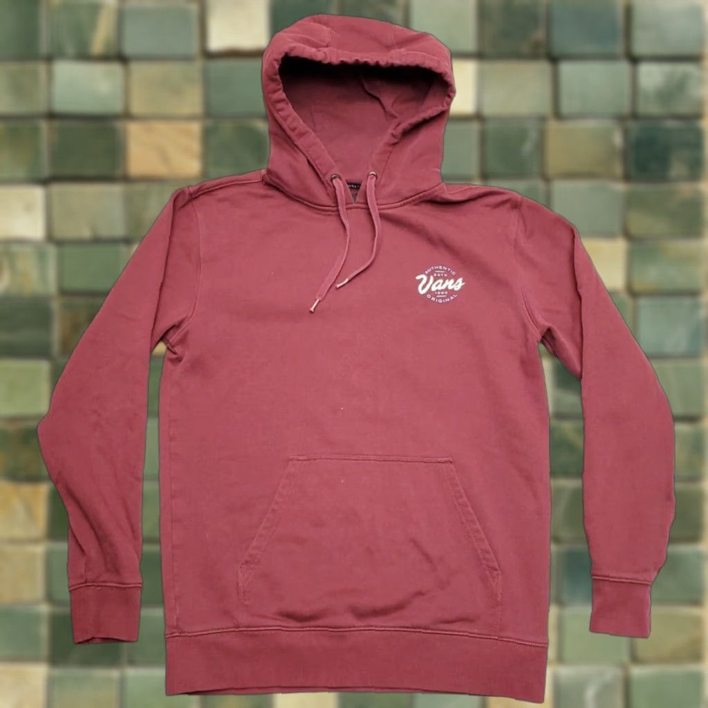 Vans Vans Hoodie Mens Small Maroon Hooded Pullover Skate Snow Board Fleece Casual Size US S / EU 44-46 / 1 - 1 Thumbnail