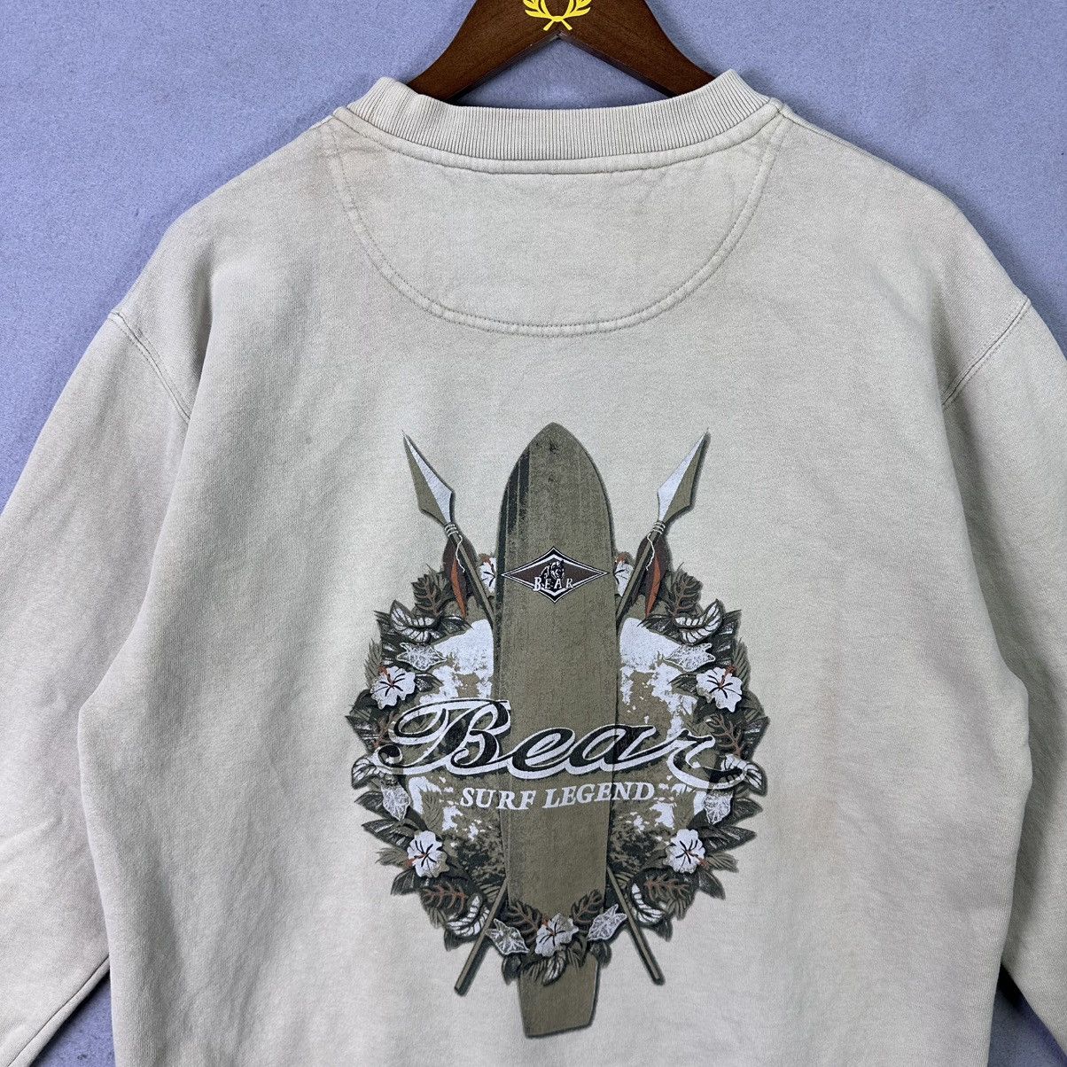 Vintage Vintage 90s Bear Surf Legend Sweatshirt Size US M / EU 48-50 / 2 - 3 Thumbnail