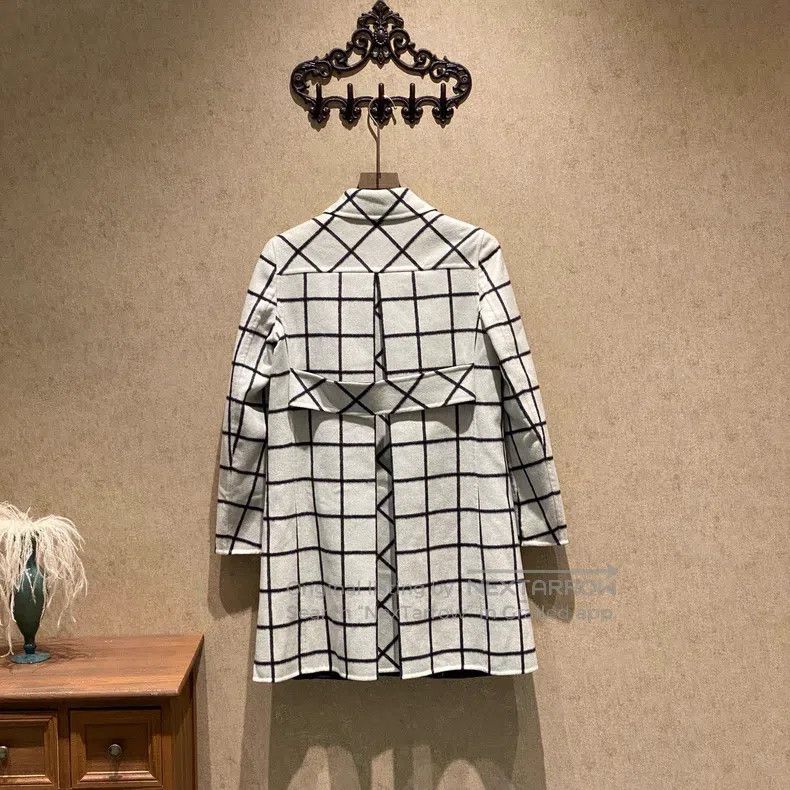 Valentino Valentino Black and white plaid reversible wool wool woole Size XS / US 0-2 / IT 36-38 - 2 Thumbnail