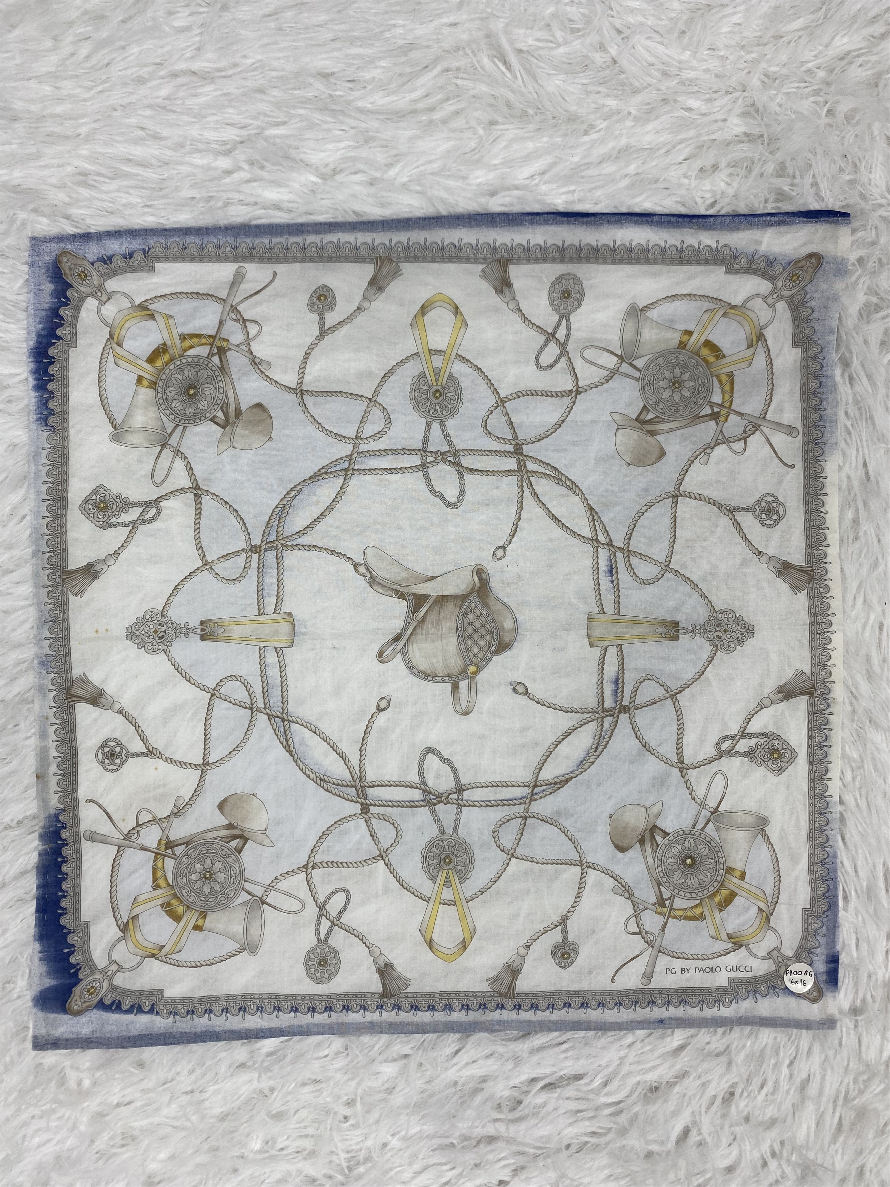 Paolo Gucci Vintage Paolo Gucci Handkerchief PH0086 Size ONE SIZE - 3 Thumbnail