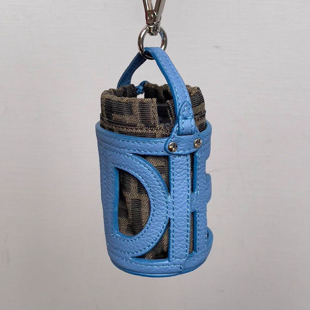 Fendi Fendi Zucca Monogram Bag Charm Mini Bag Italy Leather/Fabric Size ONE SIZE - 3 Thumbnail