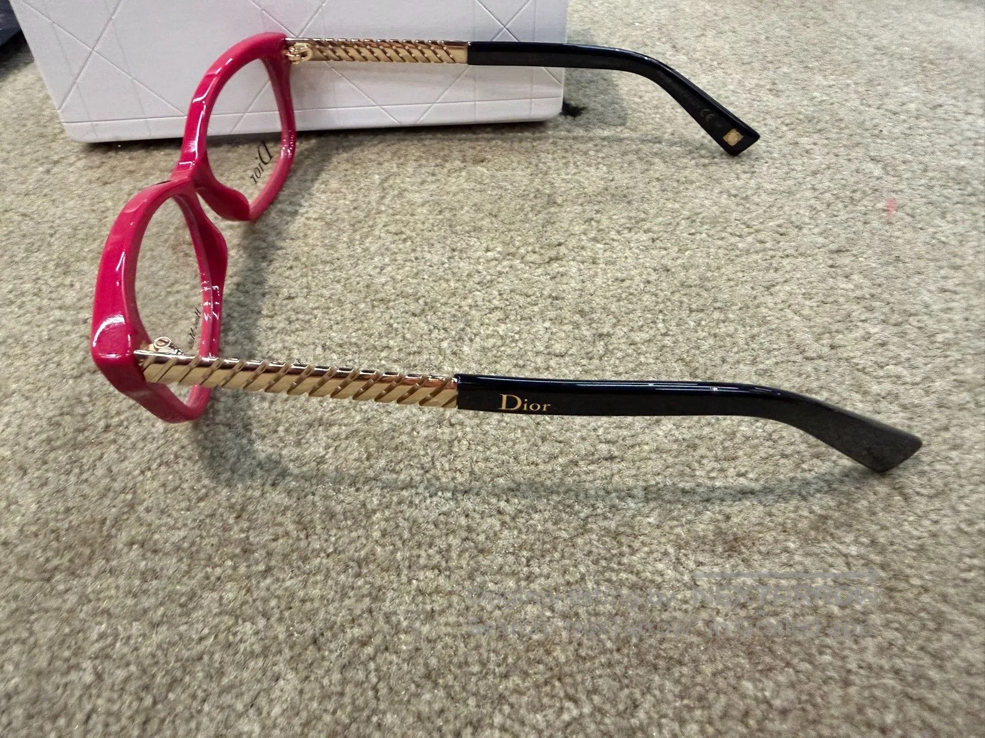 Dior Christian Dior Red Frame Sunglasses. Size ONE SIZE - 5 Thumbnail