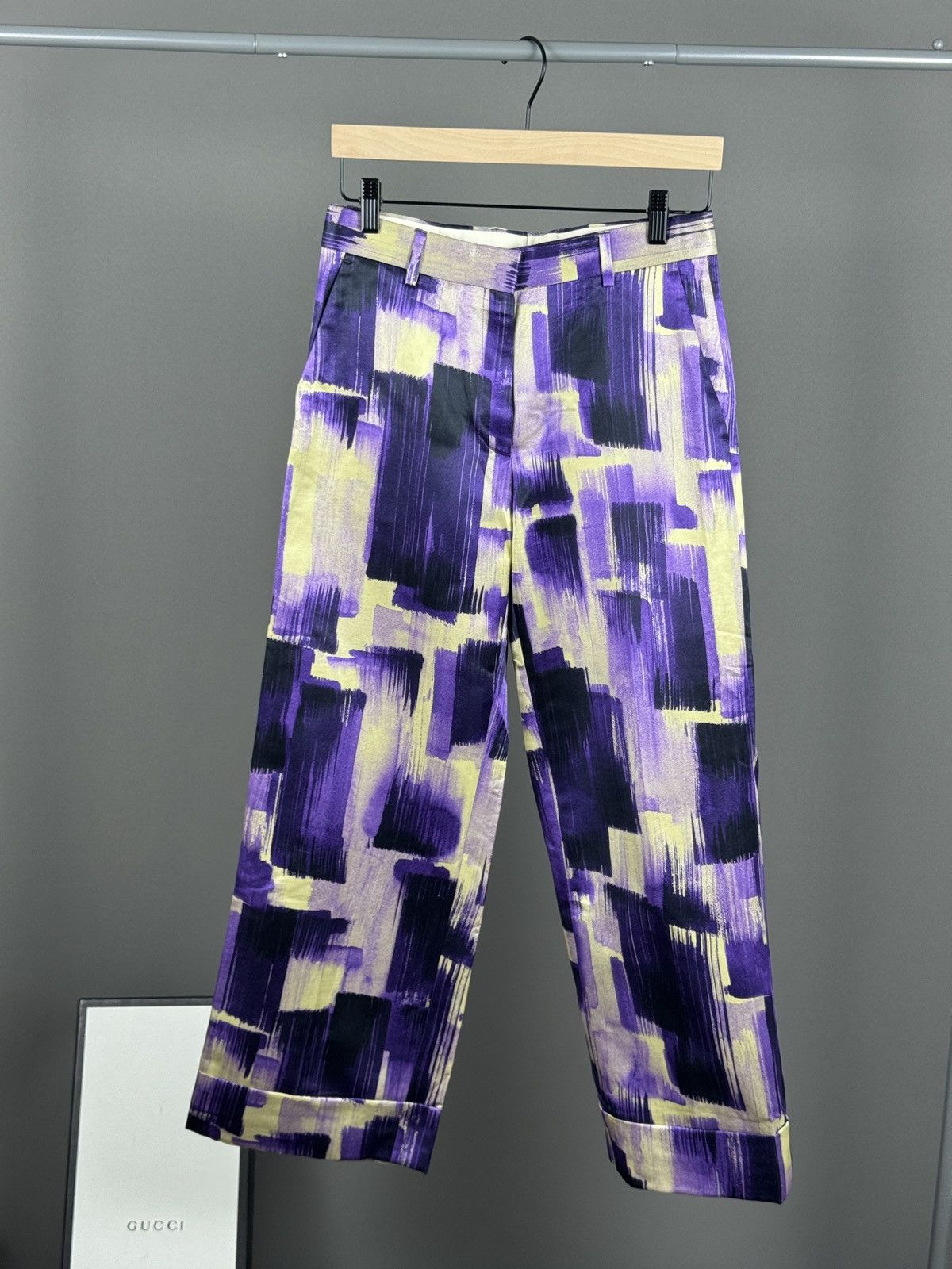 Dries Van Noten Wmns Dries Van Noten Silk Pants Size 36" / US 14 / IT 50 - 1 Thumbnail