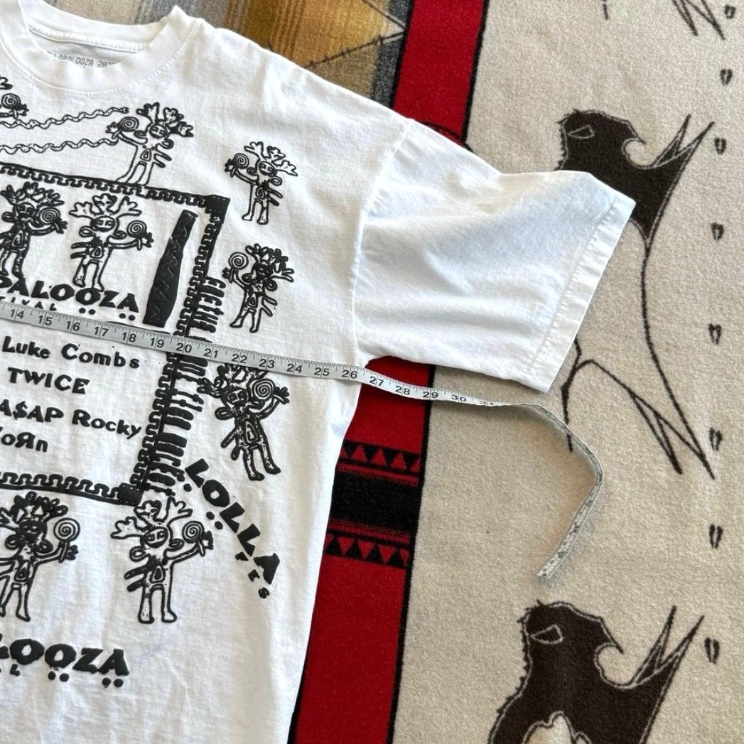Market Lollapalooza 2025 Cactus Plant Flea Market Lineup T-Shirt 2XL White Men Short Sleeve Regular Solid Sabrina Carpenter Size US XXL / EU 58 / 5 - 6 Thumbnail