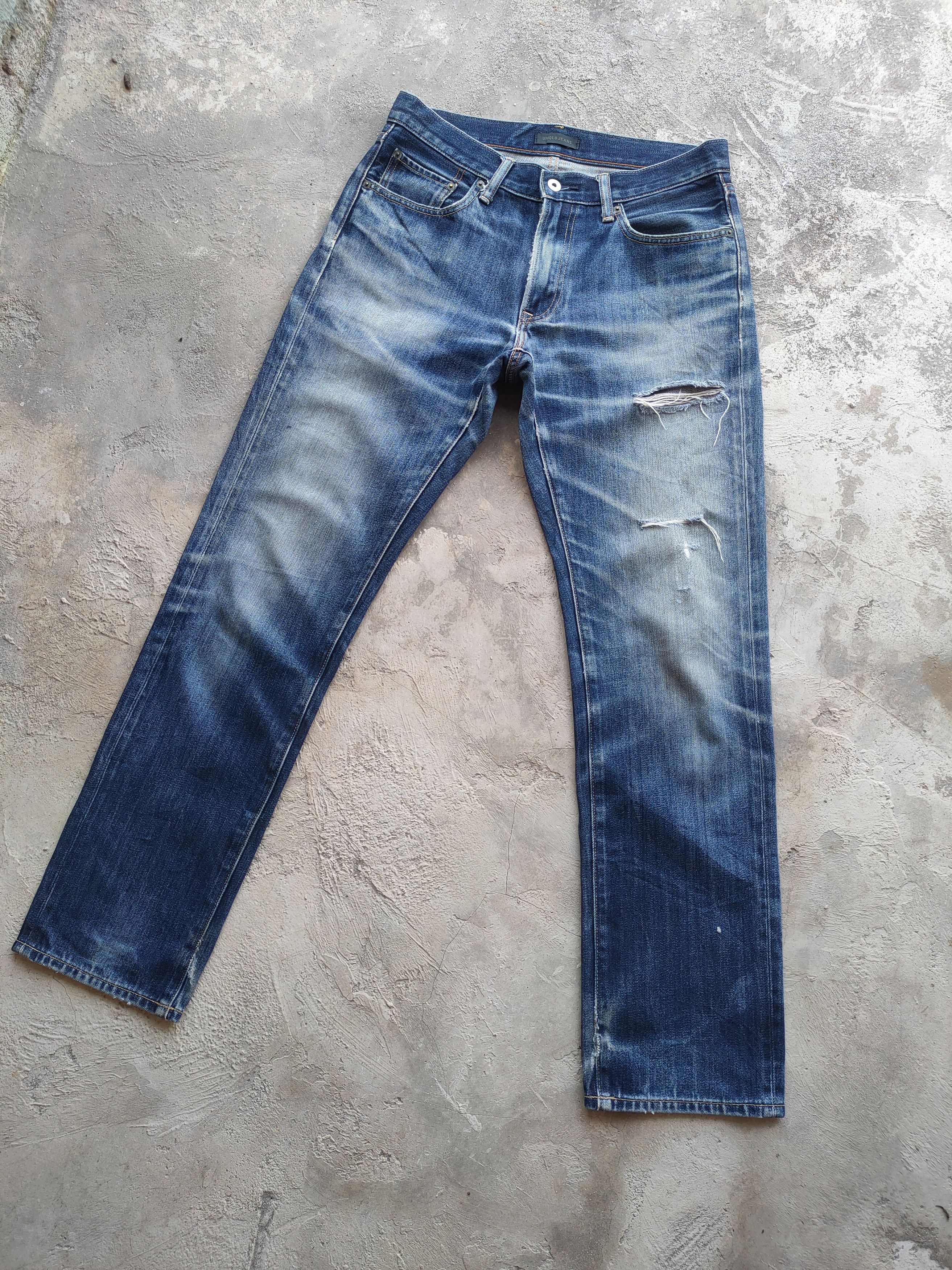 Japanese Brand W32 VINTAGE JAPANESE FADED DISTRESSED JEAN PANTS Size US 32 / EU 48 - 2 Thumbnail