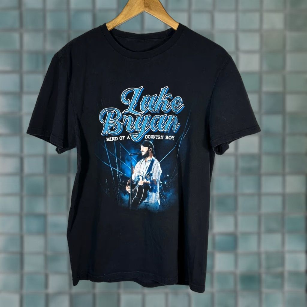 Vintage Luke Bryan Mind of a Country Boy Tour 2024 Concert T-Shirt Black Womens M Size M / US 6-8 / IT 42-44 - 1 Thumbnail
