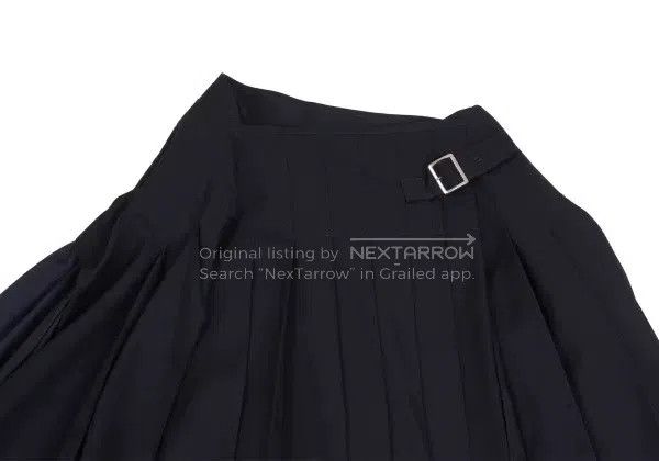 Comme des Garcons Comme Des Garcons size M Navy Blue Vintage Pleated Half Sk Size 23" - 4 Thumbnail