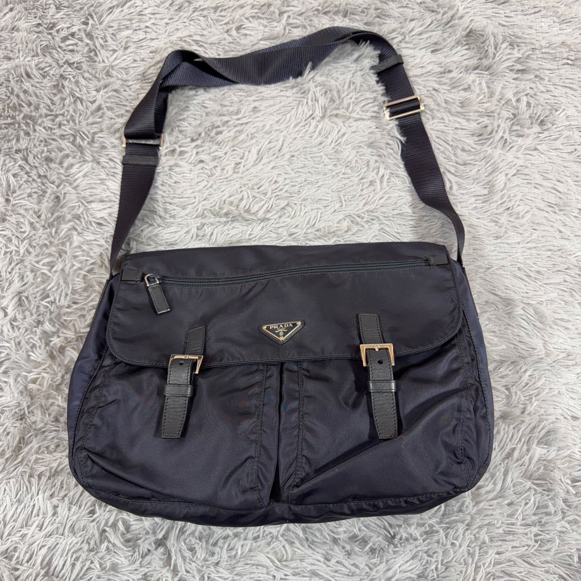 Prada Prada Nylon Black Shoulder Bag OS Women Size ONE SIZE - 1 Thumbnail
