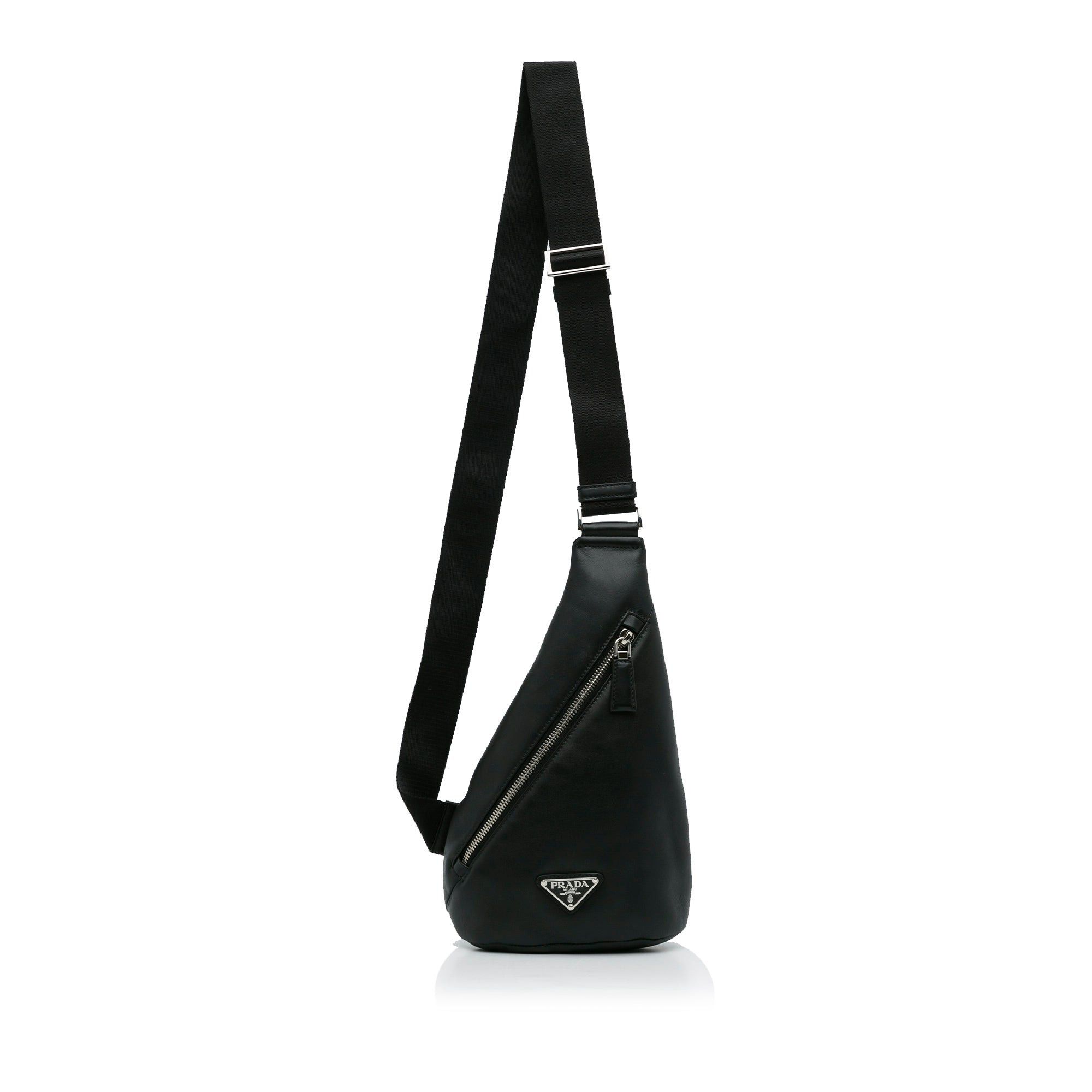 Prada Prada Prada Cross Leather Bag Black Size ONE SIZE - 1 Thumbnail