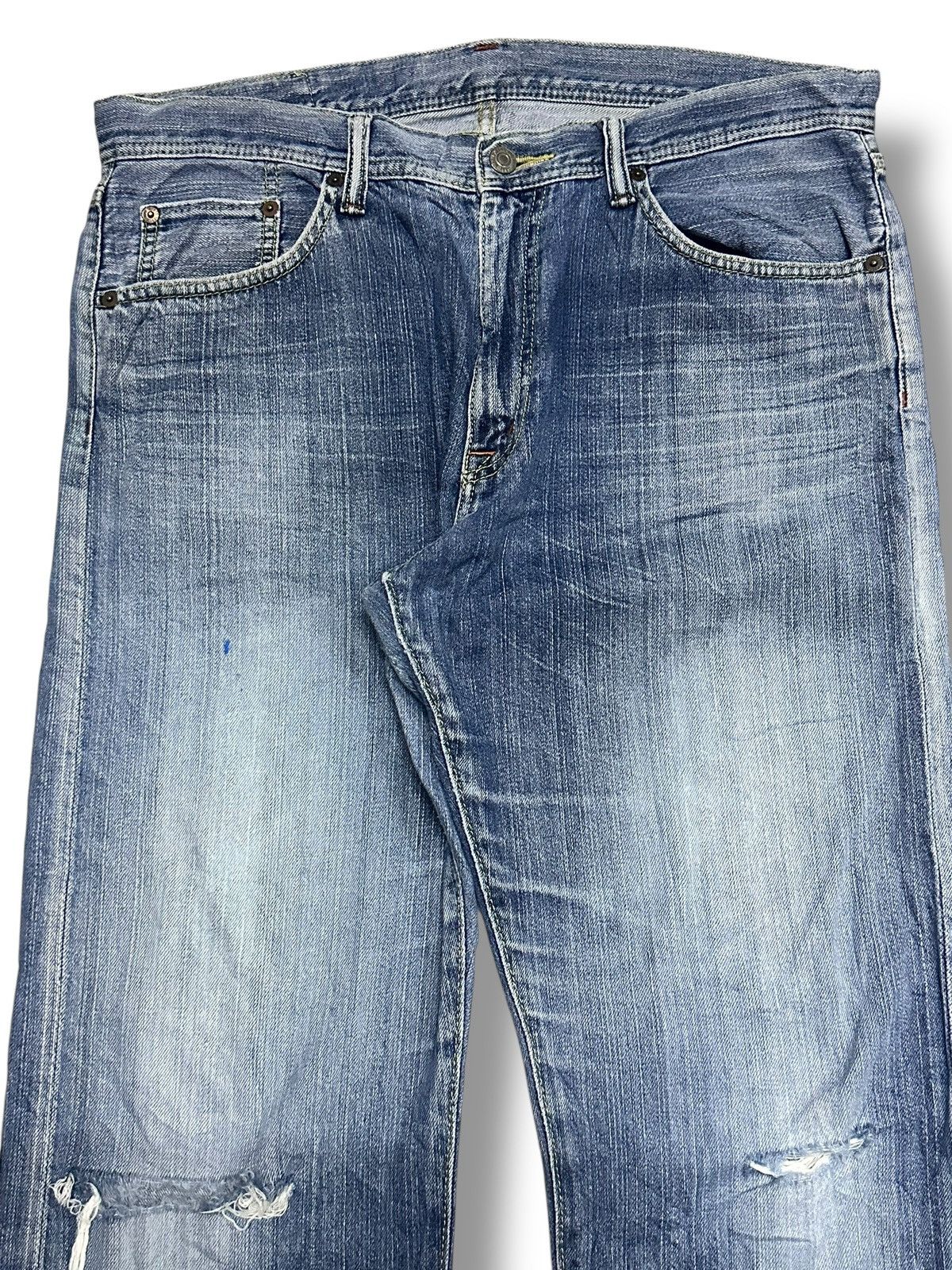 Japanese Brand GLHeart Limited Edition Vintage Jeans With Loose Style Faded Size US 35 - 4 Thumbnail