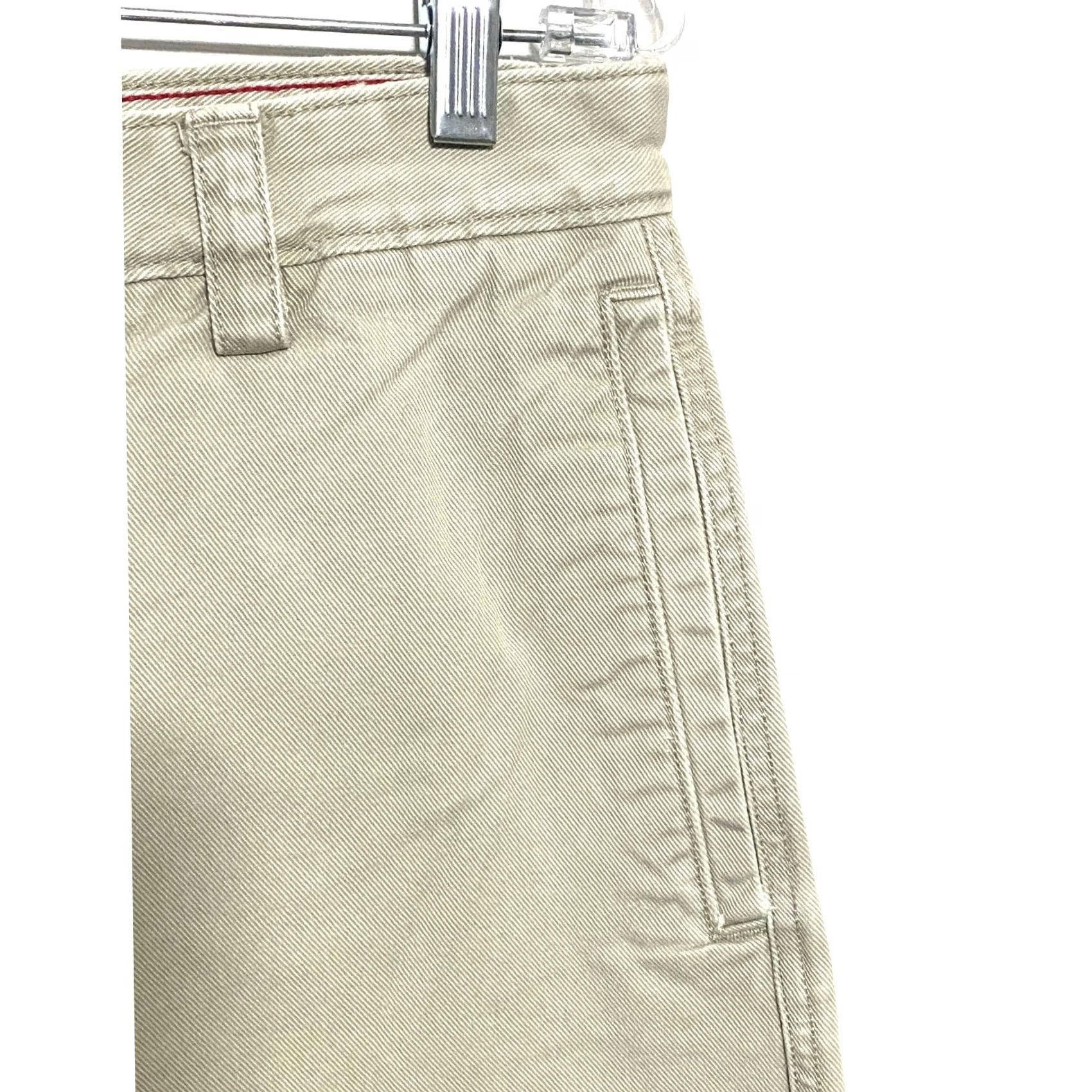 Izod IZOD Chinos Pants Mens 32x32 Flat Front 100% Cotton Beige Workplace Business Casual Preppy Mens Size US 32 / EU 48 - 4 Thumbnail