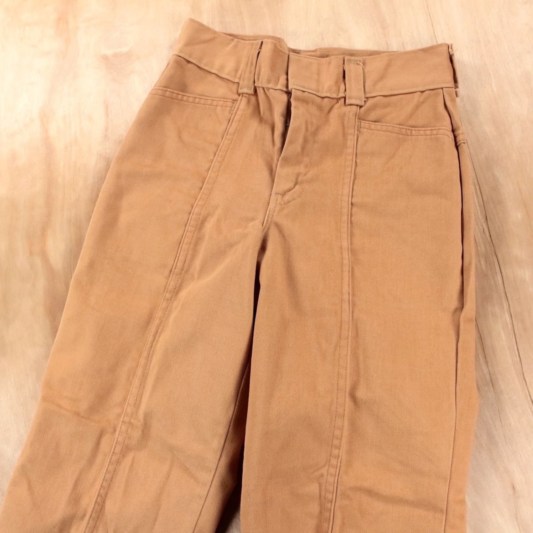 Vintage VINTAGE 60s 70s Pants Scovill Zip light brown beige 26x26 USA Unisex Adults Size US 26 / EU 42 - 3 Thumbnail