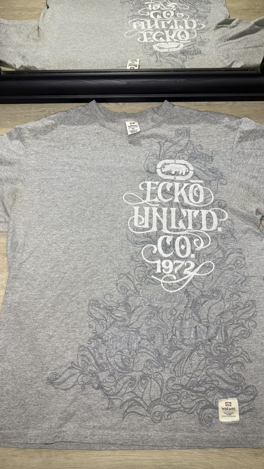 Ecko Unltd. Y2K 2000s Ecko Unltd Gothic Script SpellOut All Over Print Size US XXL / EU 58 / 5 - 2 Thumbnail