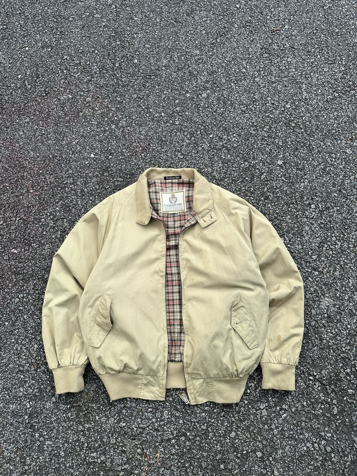 Vintage 👹Vintage Graham Hills Blanked Lined Bomber Jacket Size US M / EU 48-50 / 2 - 2 Thumbnail