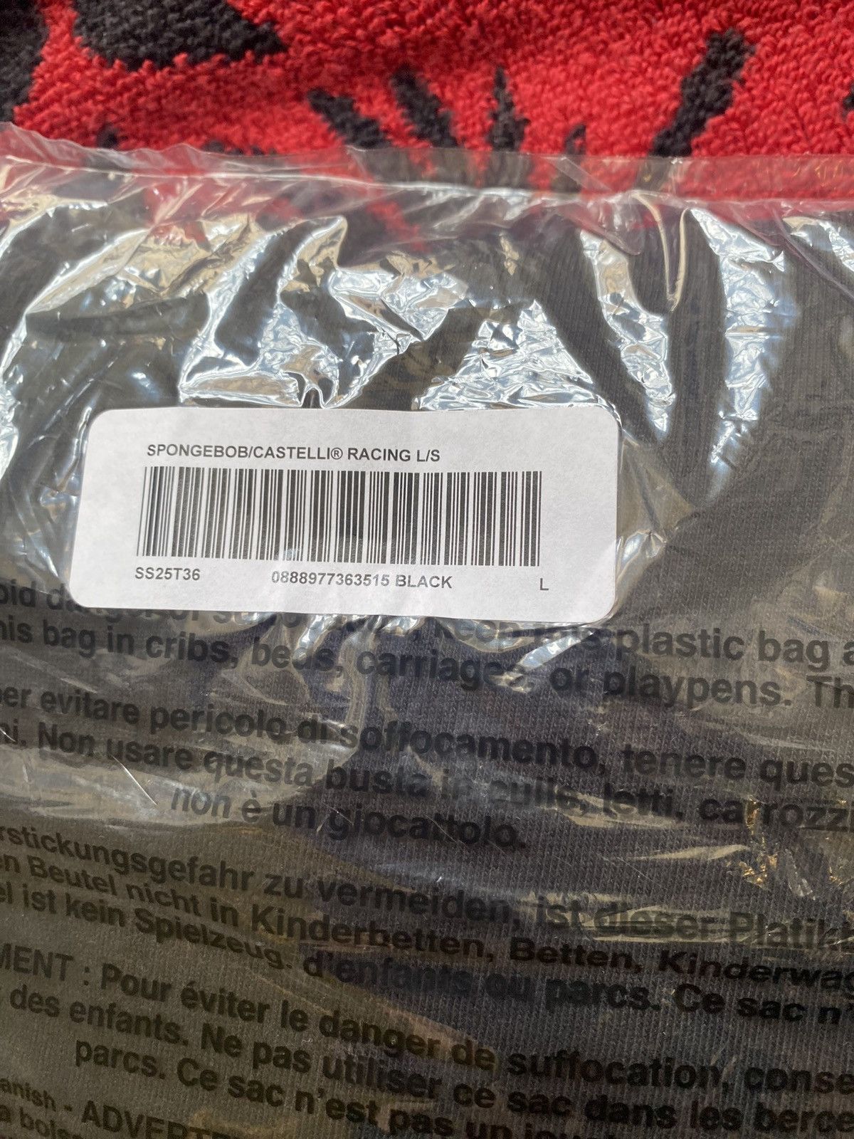 Supreme Supreme SpongeBob SquarePants Castelli Racing L/S Tee 