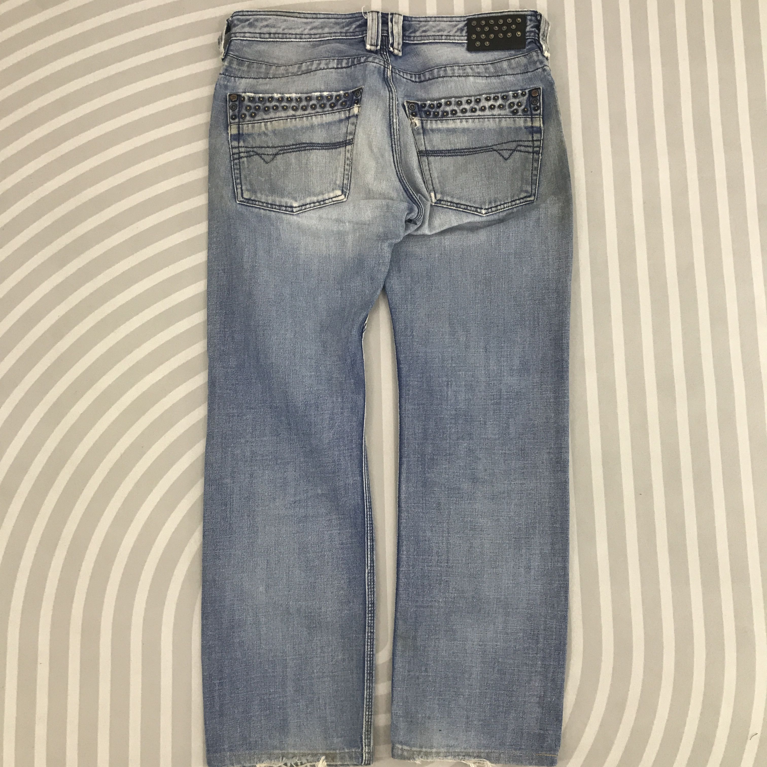 Diesel × Vintage Vintage Diesel Punk design Industry Distressed Jeans pants Size US 32 / EU 48 - 2 Thumbnail