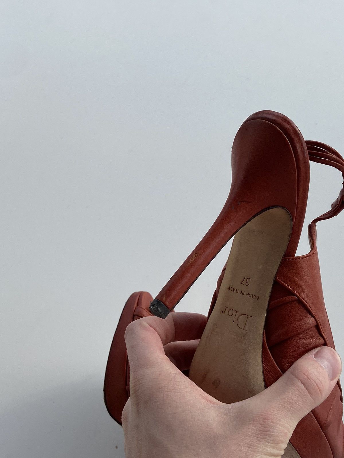 Christian Dior Monsieur Christian Dior vintage Heels brown patent leather Size US 6 / IT 36 - 16 Thumbnail
