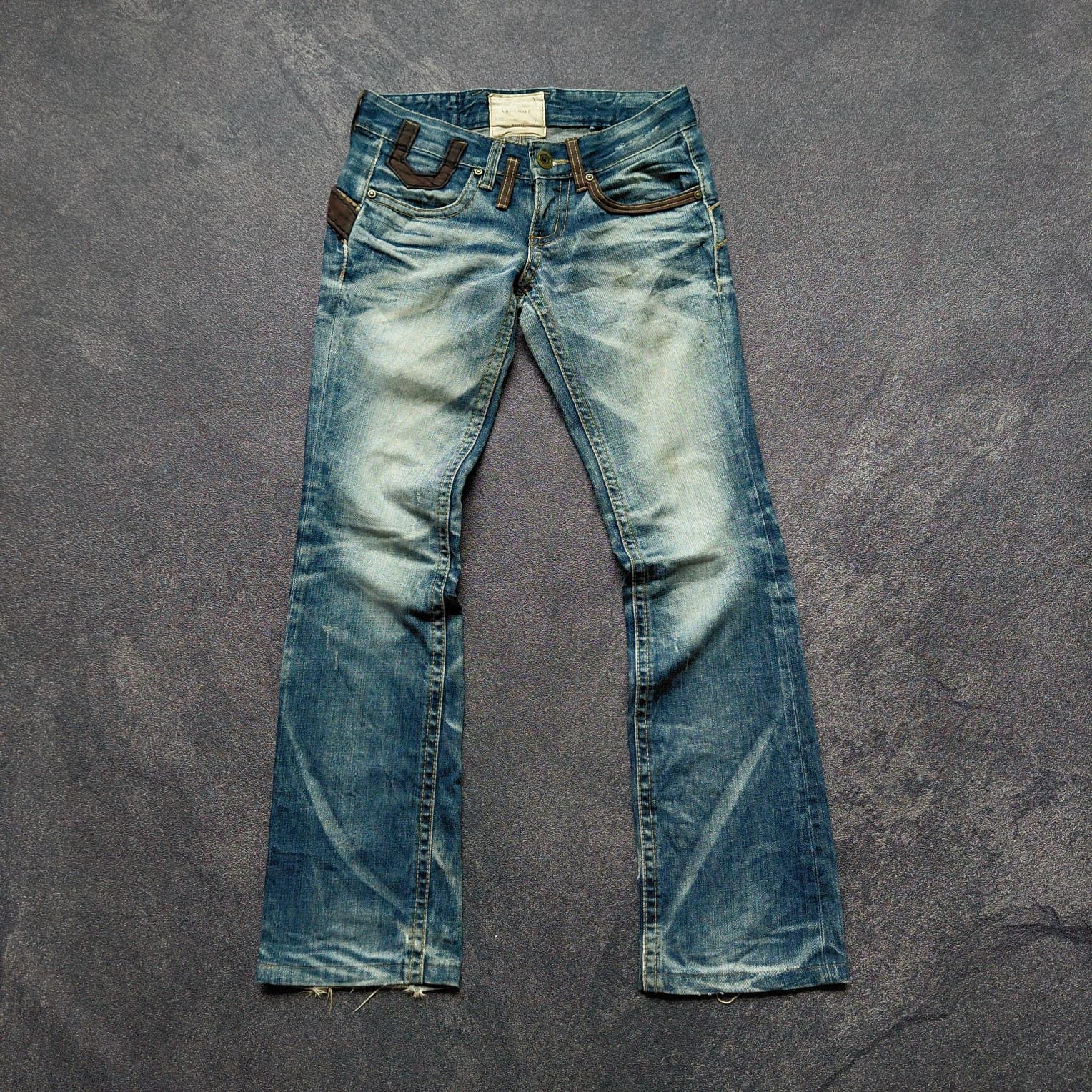 Tornado Mart Yoshitomo Nara Lolita Distresed Flare Jeans Size US 29 - 2 Thumbnail