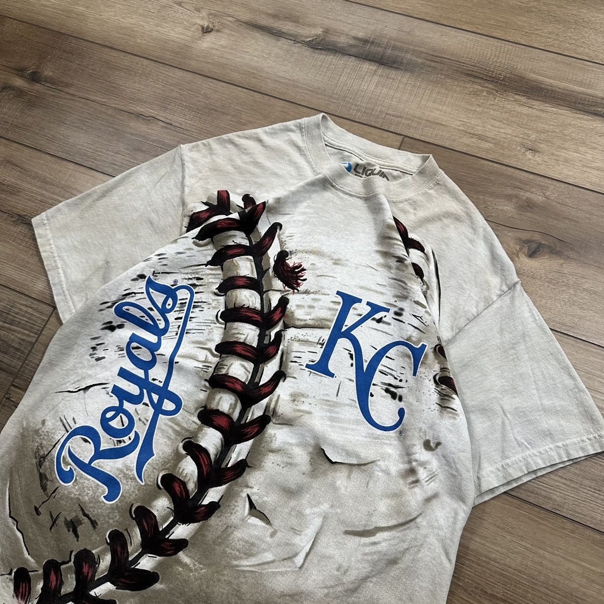 Liquid Blue Liquid Blue Kansas City Royals MLB Tie Dye Graphic Tee Size US M / EU 48-50 / 2 - 4 Thumbnail