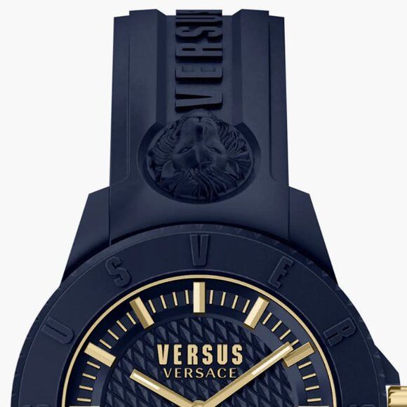 Versus Versace Men's Tokyo R Silicone Strap Watch, 43mm x 10.5mm Blue ...