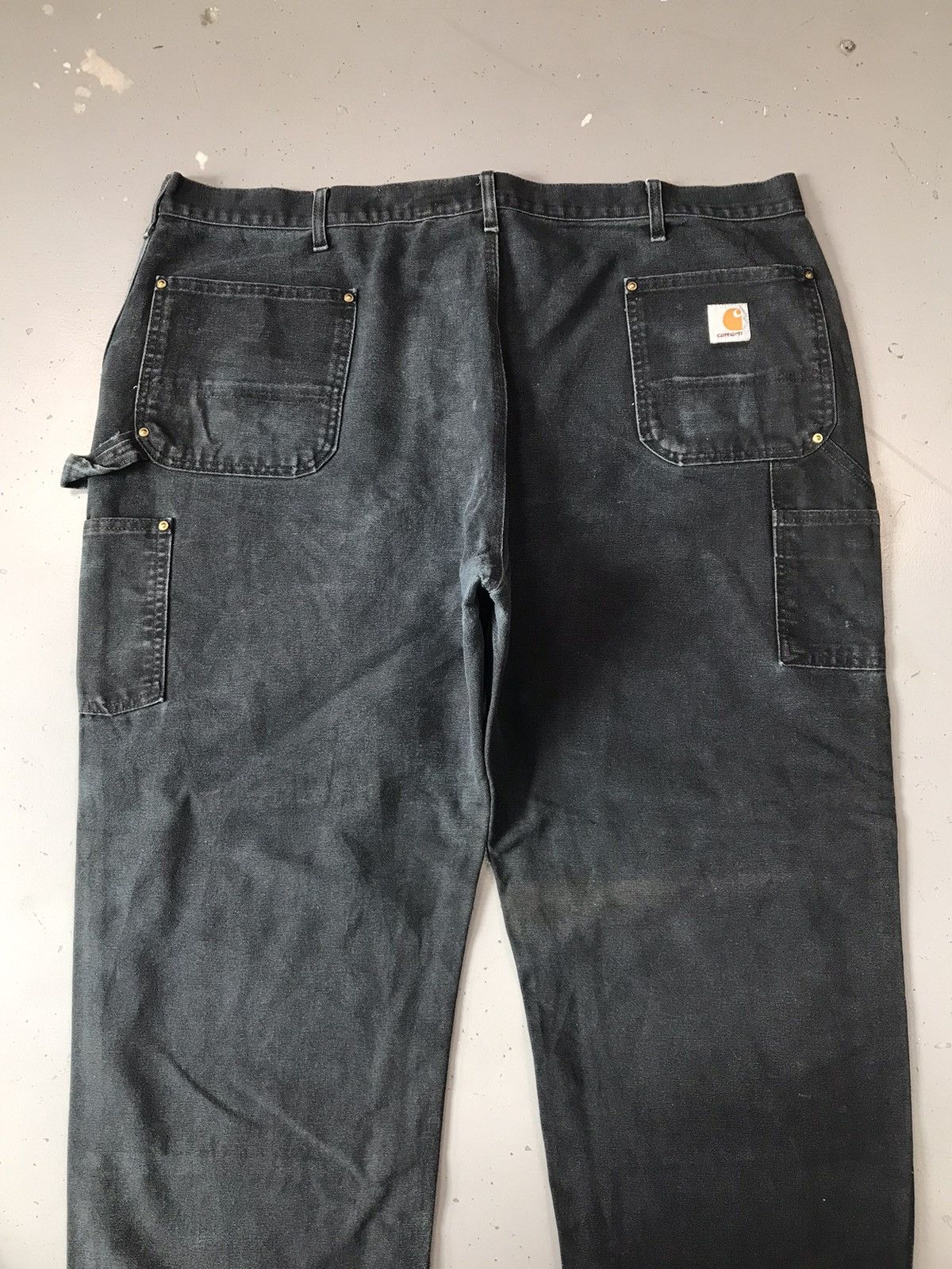 Carhartt Vintage Carhartt B01 BLK double knee denim workwear 46x29 Size US 44 / EU 60 - 12 Thumbnail