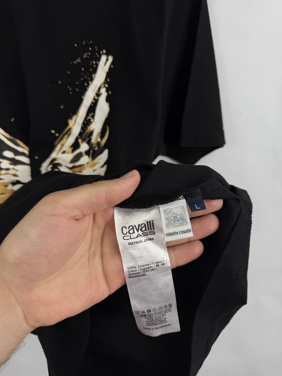 Roberto Cavalli 🇮🇹 Cavalli Class Roberto Cavalli Just Cavalli T-Shirt Retro Size US L / EU 52-54 / 3 - 6 Thumbnail