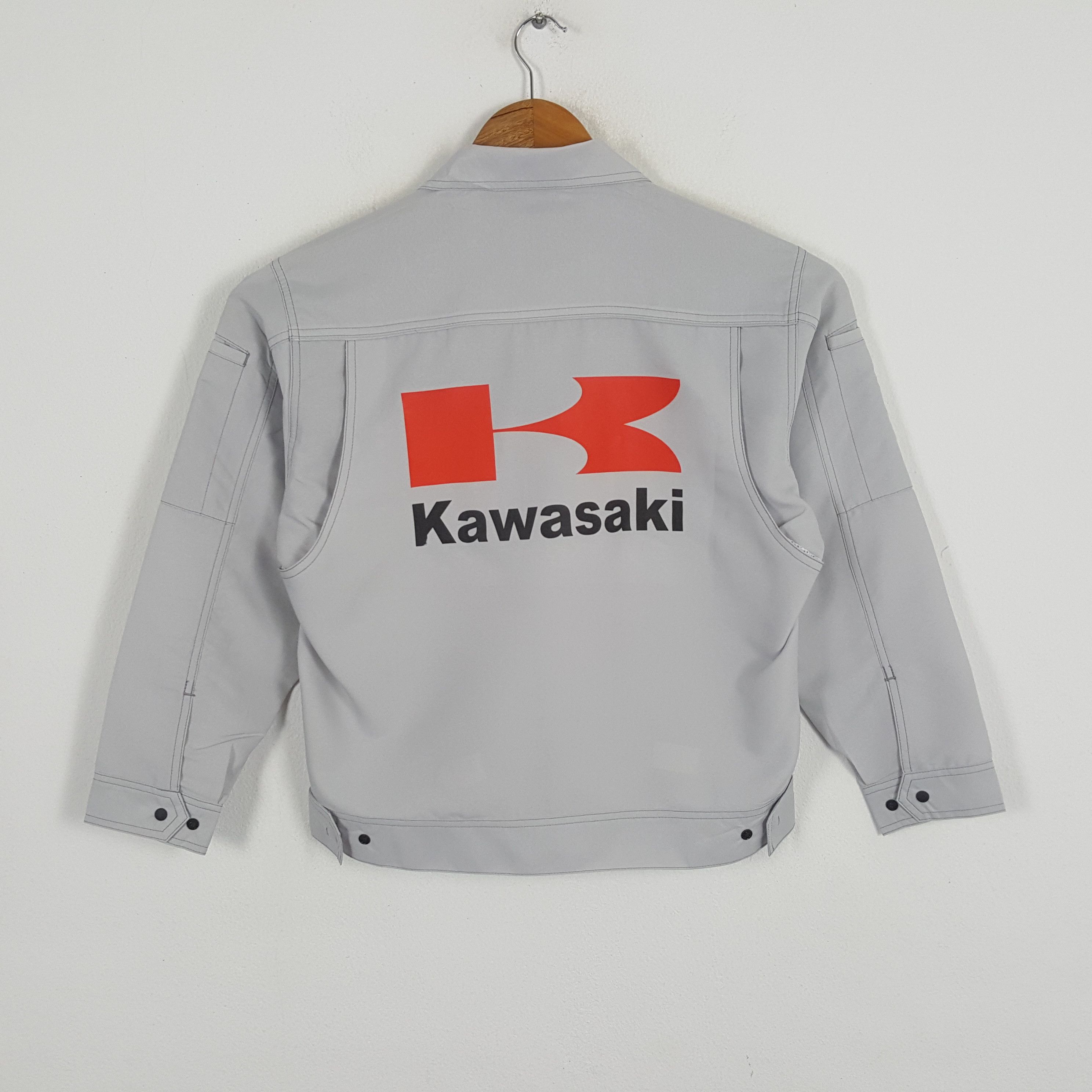 Japanese Brand × Vintage Vintage KAWASAKI Japanese Motorcycle Racing Custom Jacket Size US M / EU 48-50 / 2 - 1 Thumbnail