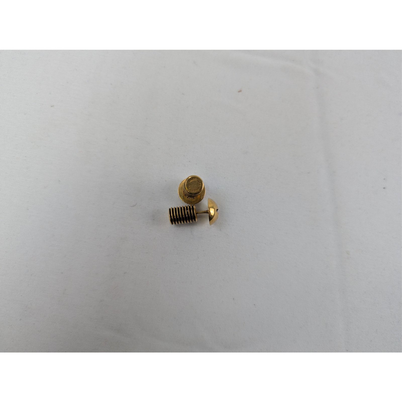 Balenciaga o1rshd1 Size: OS / Garage Screw Earrings Brass Antique Gold Size ONE SIZE - 5 Thumbnail