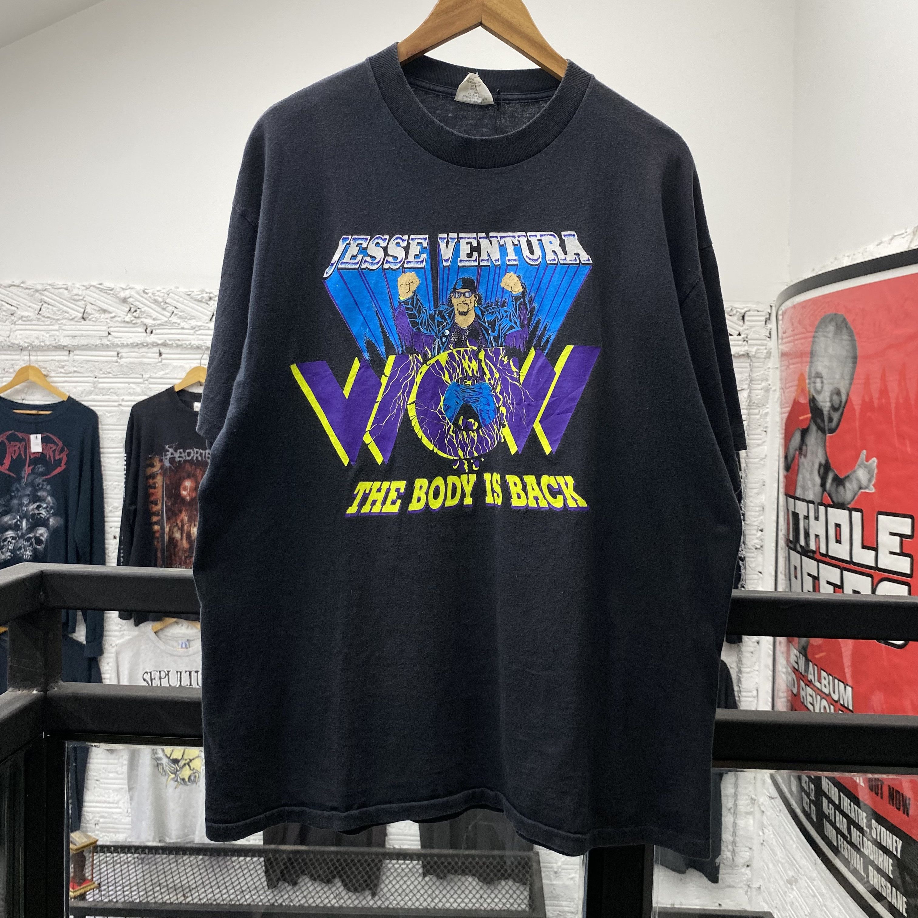 WCW/nWo JESSE VENTURA Vintage 90s WCW Shirt Size US XL / EU 56 / 4 - 1 Thumbnail