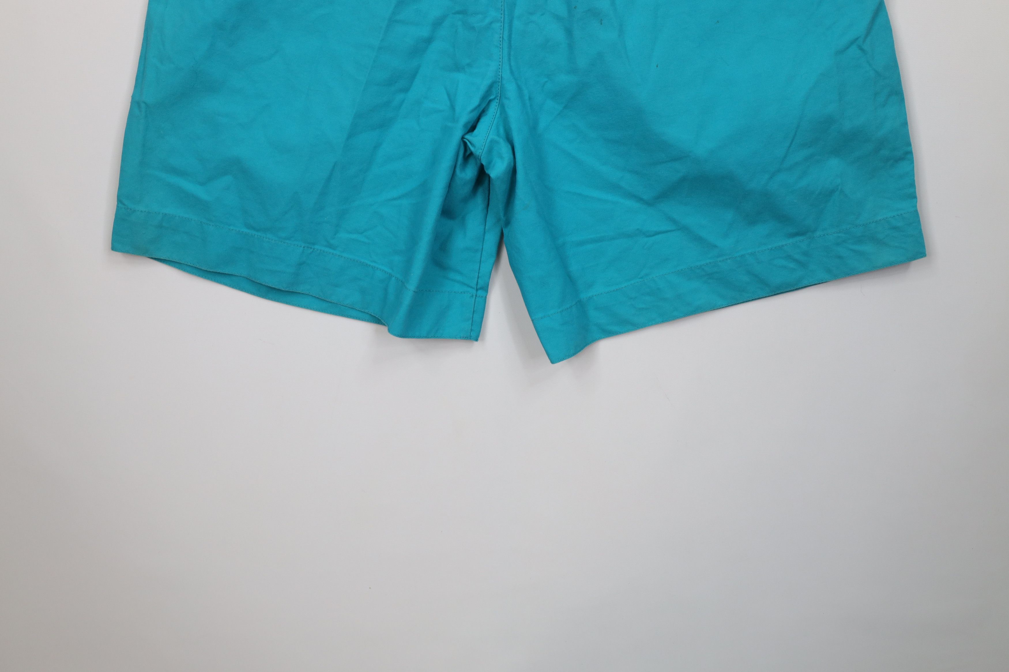 Levi's Vintage 80s 90s Levis Dockers Pleated High Waist Shorts Teal Size US 36 / EU 52 - 14 Thumbnail