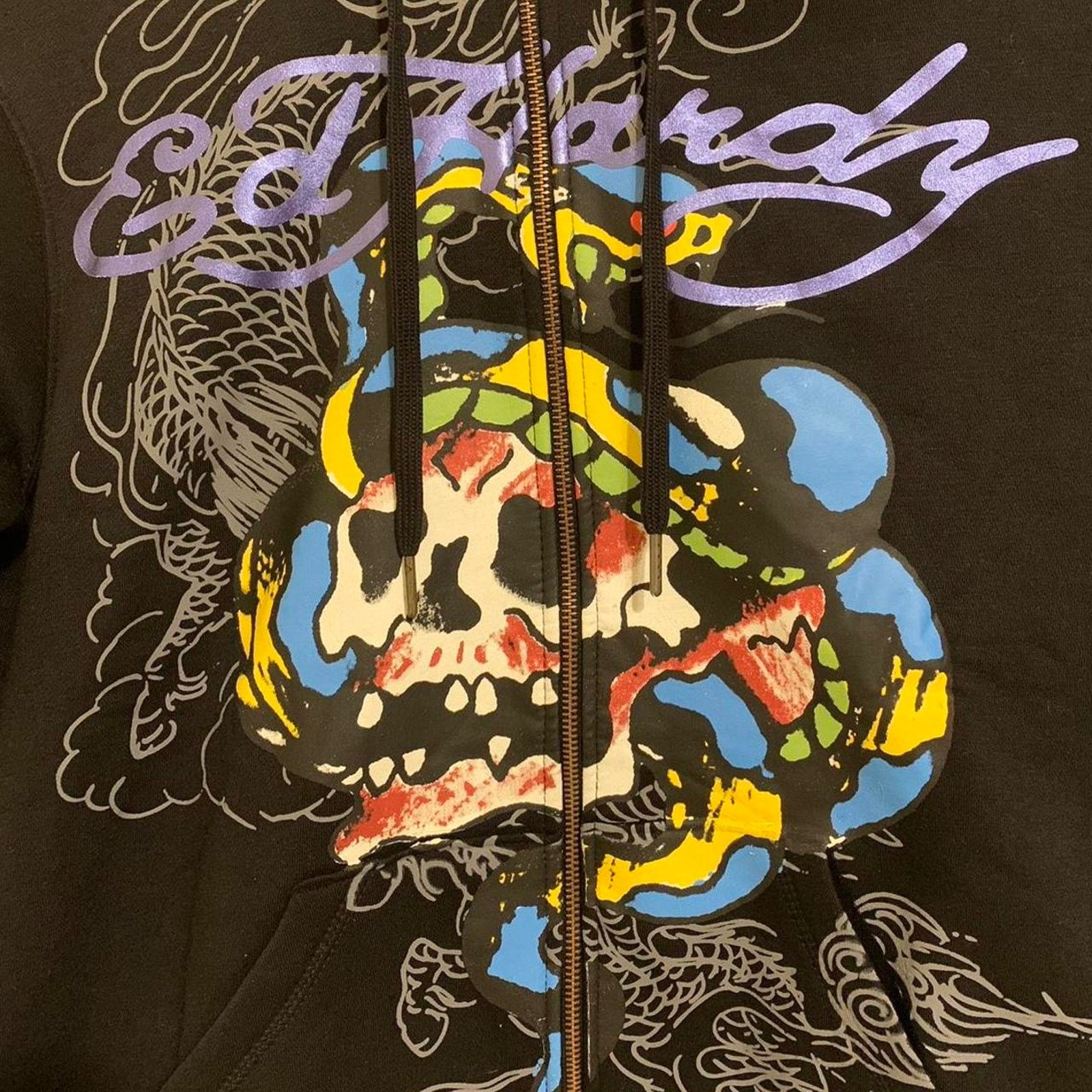 Ed Hardy Ed Hardy Black Full Zip hoodie Size US L / EU 52-54 / 3 - 1 Thumbnail