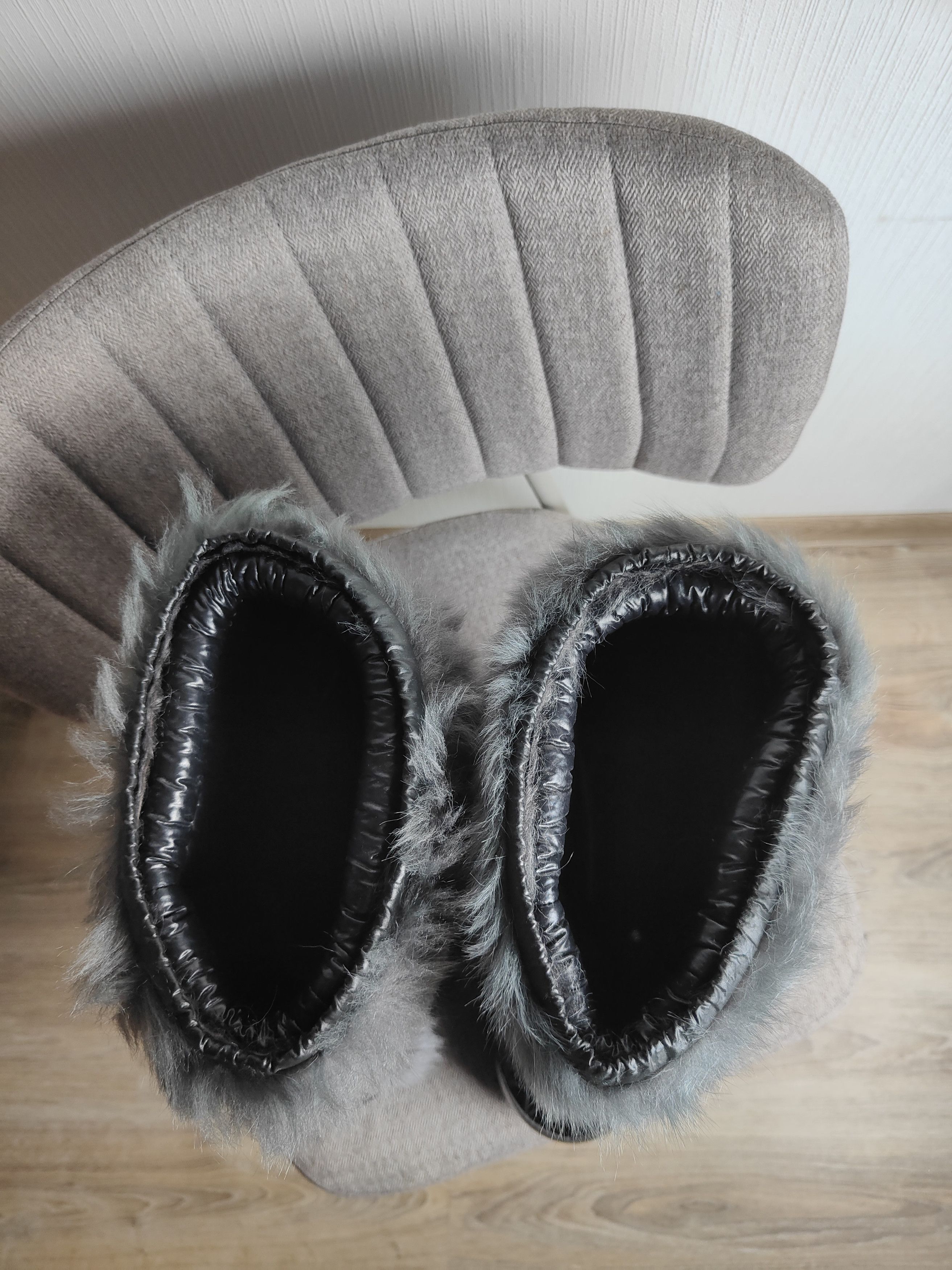 Dior Y2K Dior by John Galliano Massive Fur Quilted Snow Boots Size US 11 / IT 41 - 11 Thumbnail
