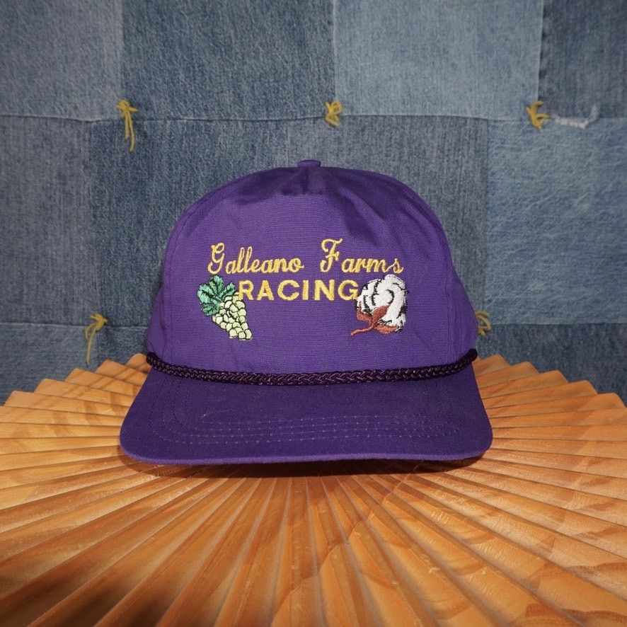 Vintage OSFA - Vintage Y2K galleano farms racing embroider 2000s hat Size ONE SIZE - 1 Thumbnail