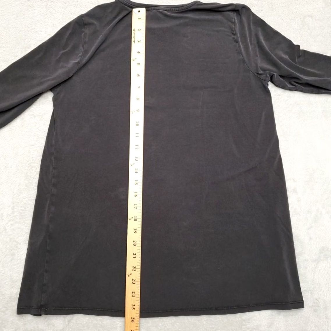 Eileen Fisher Eileen Fisher Top Womens XS Black Tencel Stretch Blend Long Sleeve Lightweight Shirt Pullover Knit Minimalist Casual Womens XS Black 90s? Size XS / US 0-2 / IT 36-38 - 5 Thumbnail