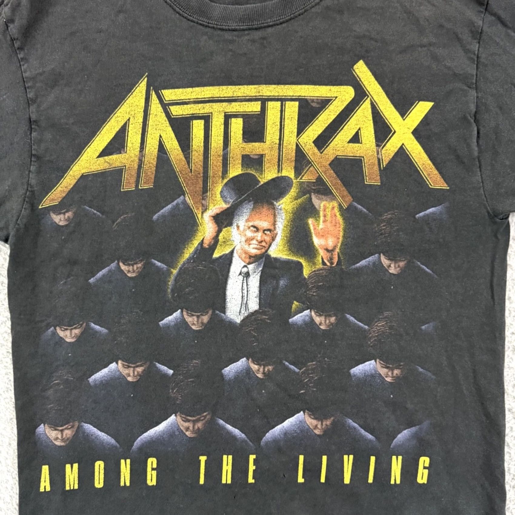 Hanes VINTAGE Anthrax Shirt Hanes T-Shirt Black 2000s Concert Music Band Short Sleeve Mens XS Small? Size US S / EU 44-46 / 1 - 2 Thumbnail