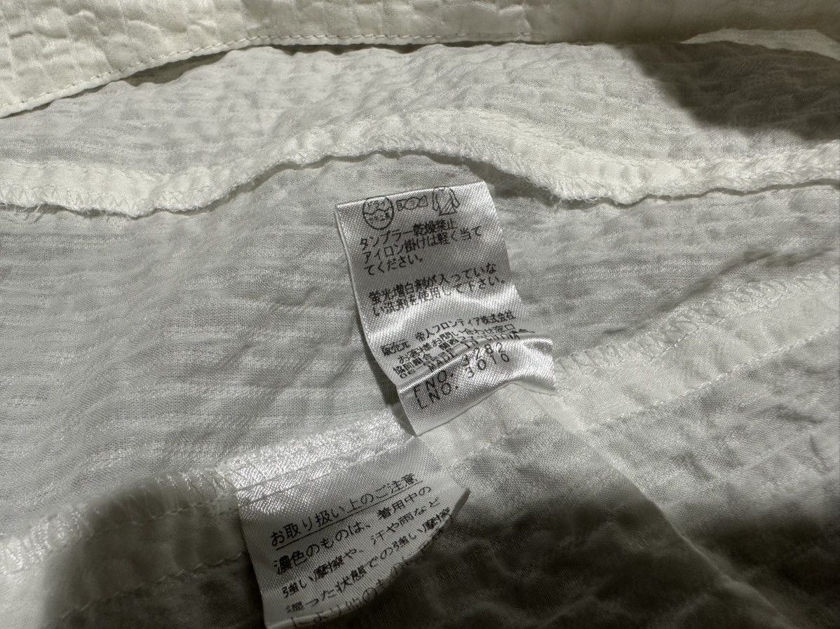 Japanese Brand 🔥Vintage Kansai Bis Seersucker Shirt Dress White Size US L / EU 52-54 / 3 - 8 Thumbnail