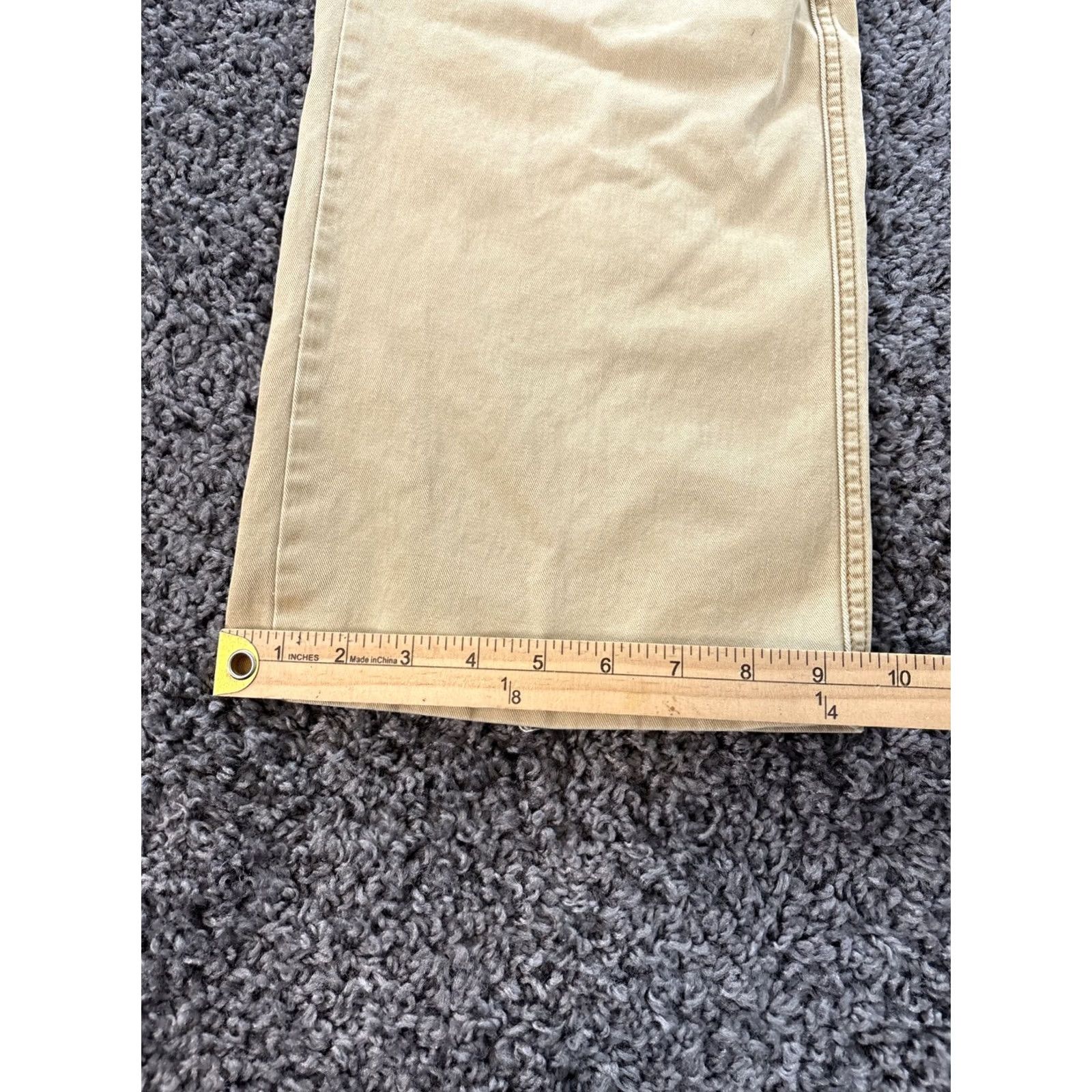 Vintage VINTAGE Union Bay Cargo Pants Men 30x27 Tan Khaki Baggy Fit Straight Leg 5-Pocket Denim Cotton Modern American 90s Size US 30 / EU 46 - 3 Thumbnail