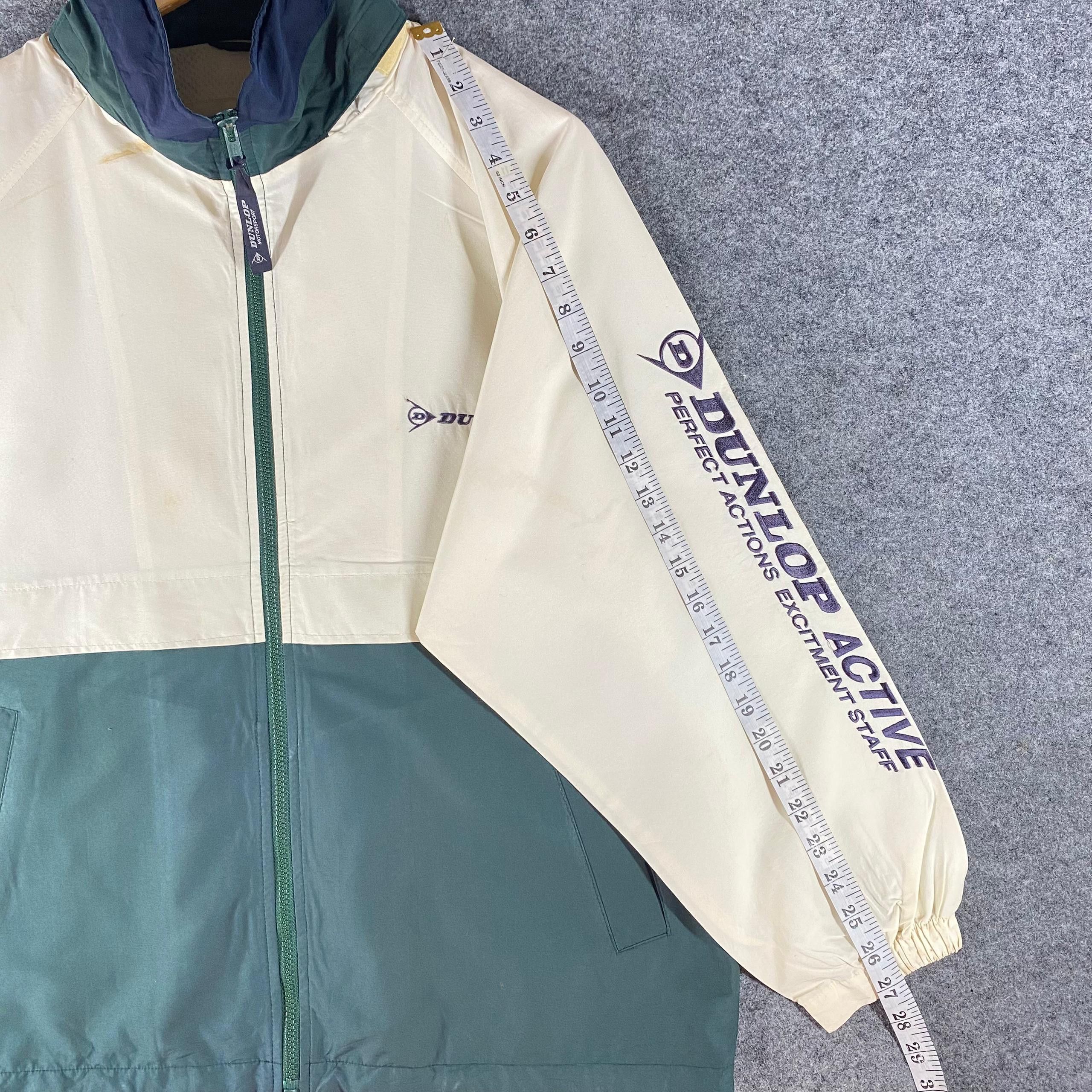 Dunlop Vintage 90s Dunlop Motorsports Light Jacket Size US L / EU 52-54 / 3 - 7 Thumbnail