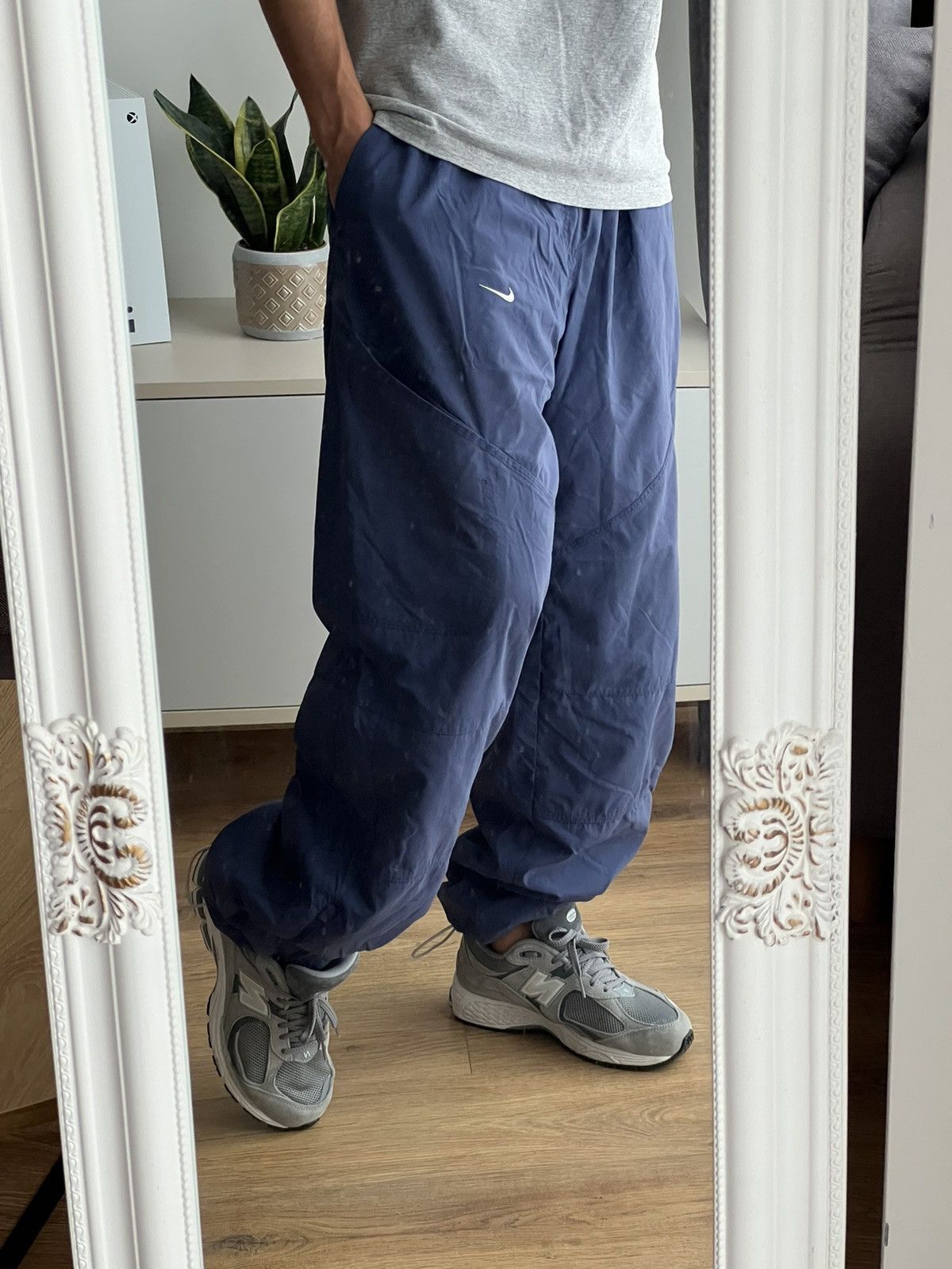Nike 🔥 Nike parachute y2k pocket vintage pants Size US 34 / EU 50 - 1 Thumbnail