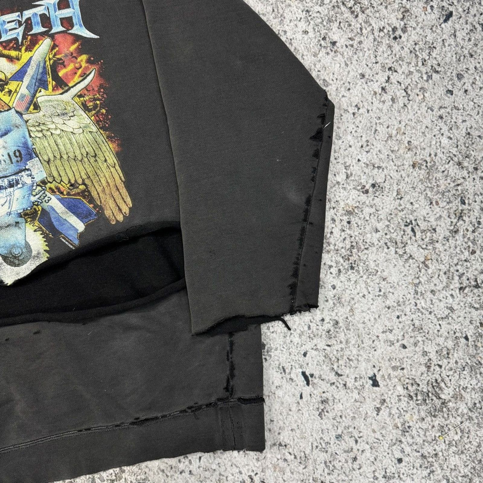 Vintage Megadeth Faded Thrashed Distressed Metal Hoodie ERD Grunge Size US L / EU 52-54 / 3 - 19 Thumbnail