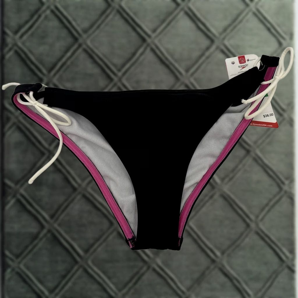 Speedo Speedo Bikini Bottom Women Black L New With Tags Size Large Size 36" / US 14 / IT 50 - 1 Thumbnail