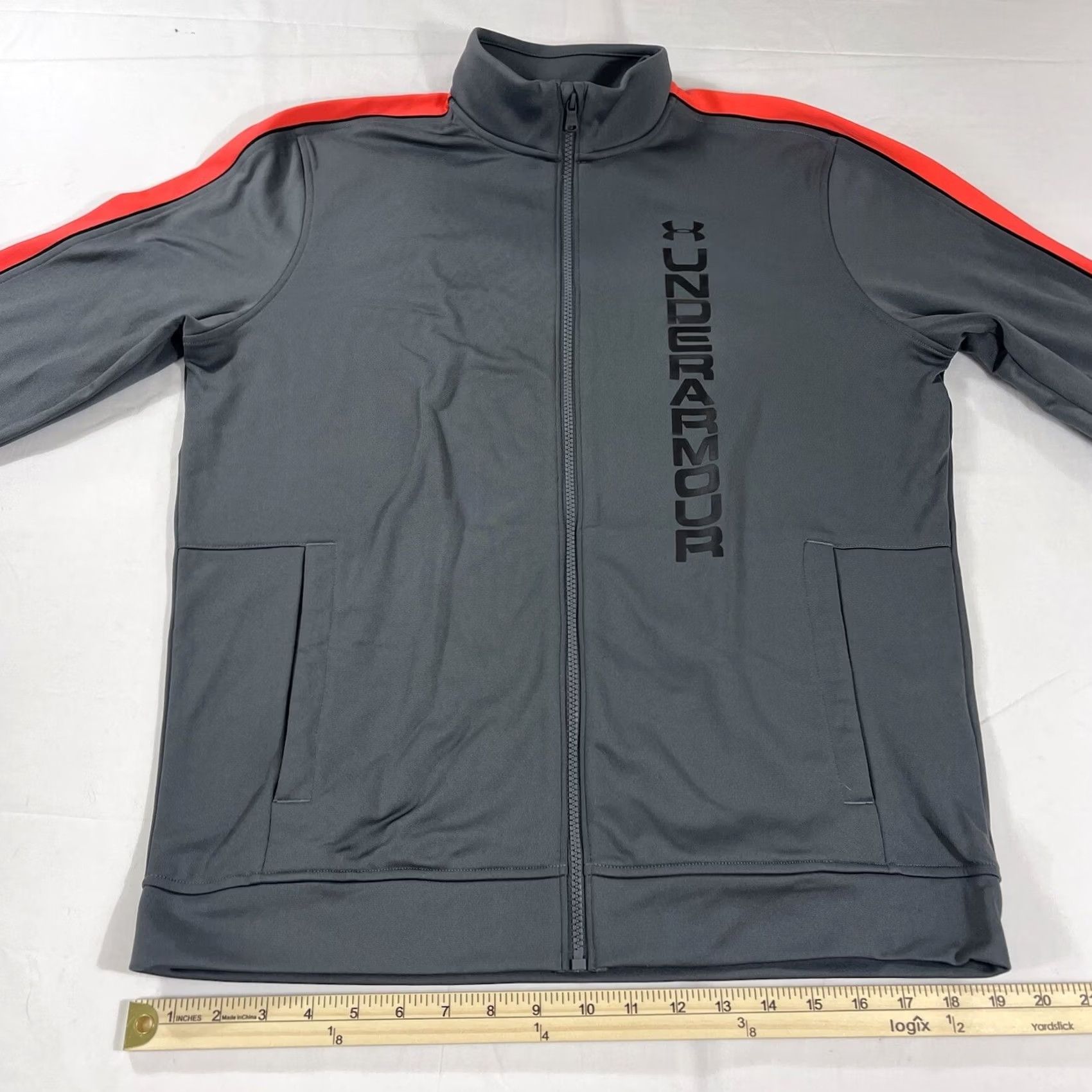 Under Armour Under Armour Unstoppable Track Jacket Mens M Gray Full Zip Pockets Logo 1345611 Size US M / EU 48-50 / 2 - 7 Thumbnail
