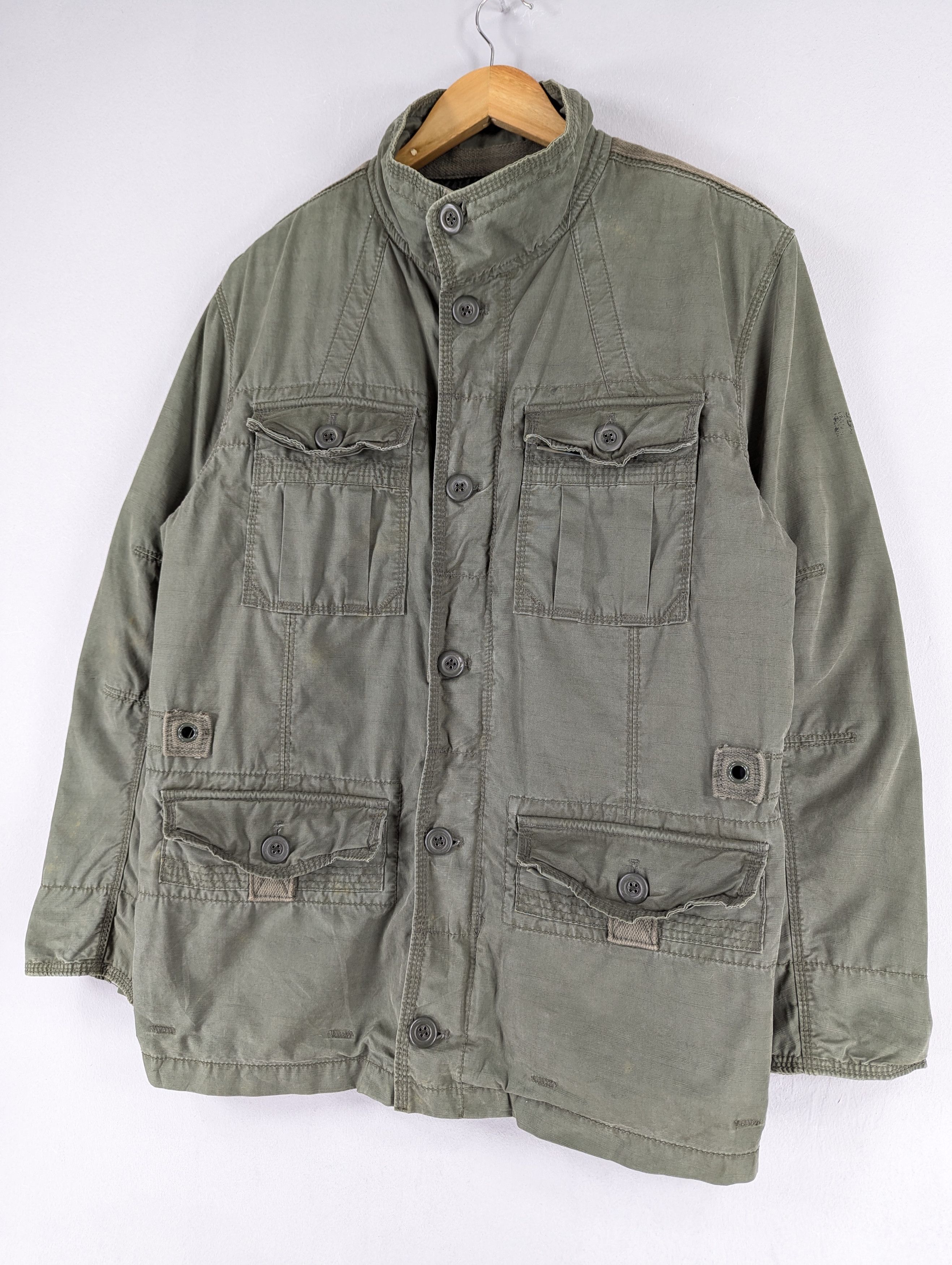Gap Gap Military Heavy Zipper Jacket Size L Size US L / EU 52-54 / 3 - 2 Thumbnail