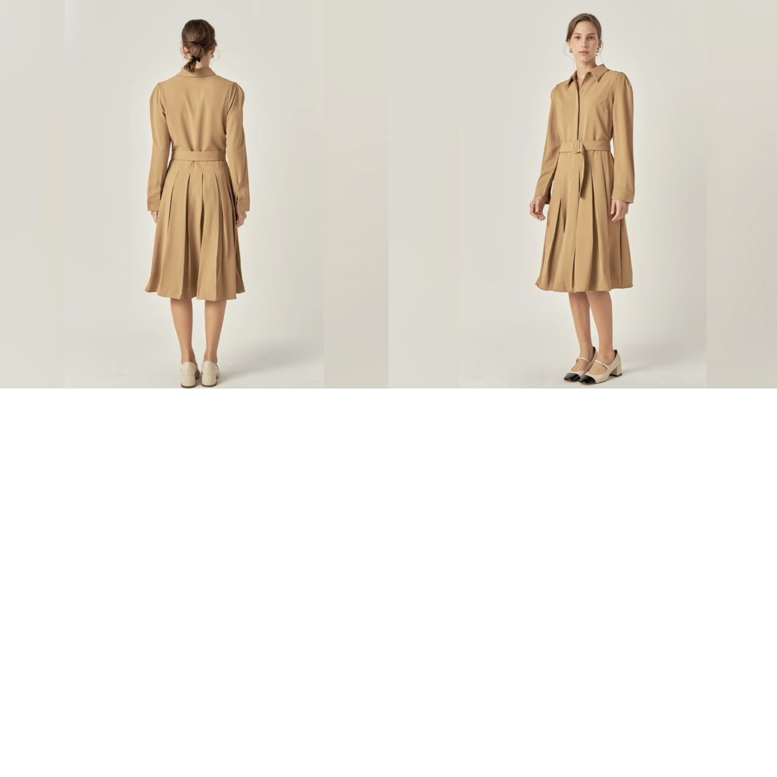 bridal mini dress long sleeve Long Sleeve Sweetheart Neckline Mini Dress in Ivory - 14