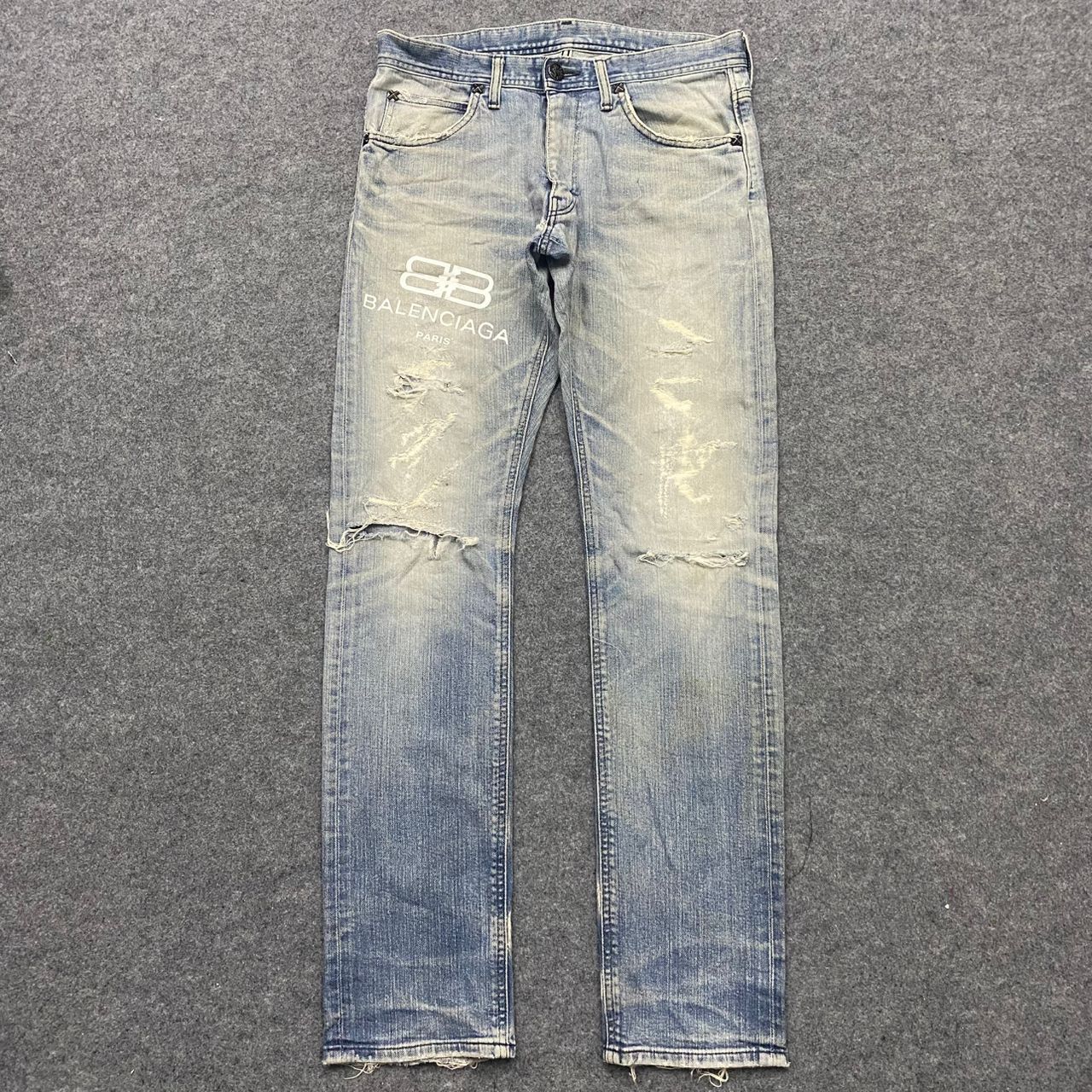 Lee 💥Vintage Lee Riders Balenciaga Distressed Denim Size US 32 / EU 48 - 1 Thumbnail