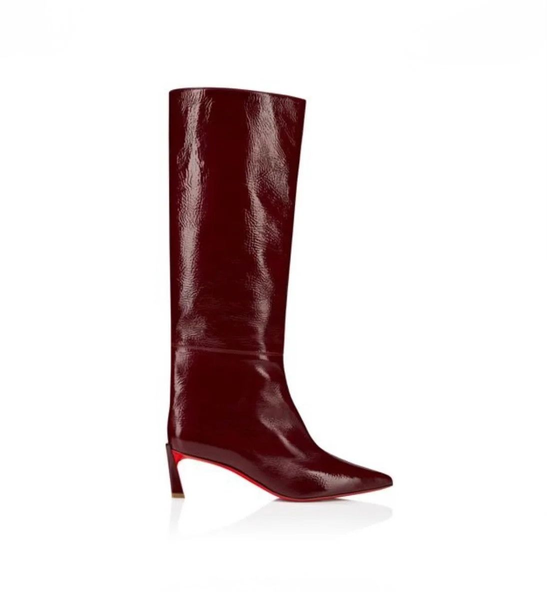 Christian Louboutin os11x0526 Condorocombo Botta Patent Leather 85mm Boots Size US 9 / IT 39 - 1 Thumbnail