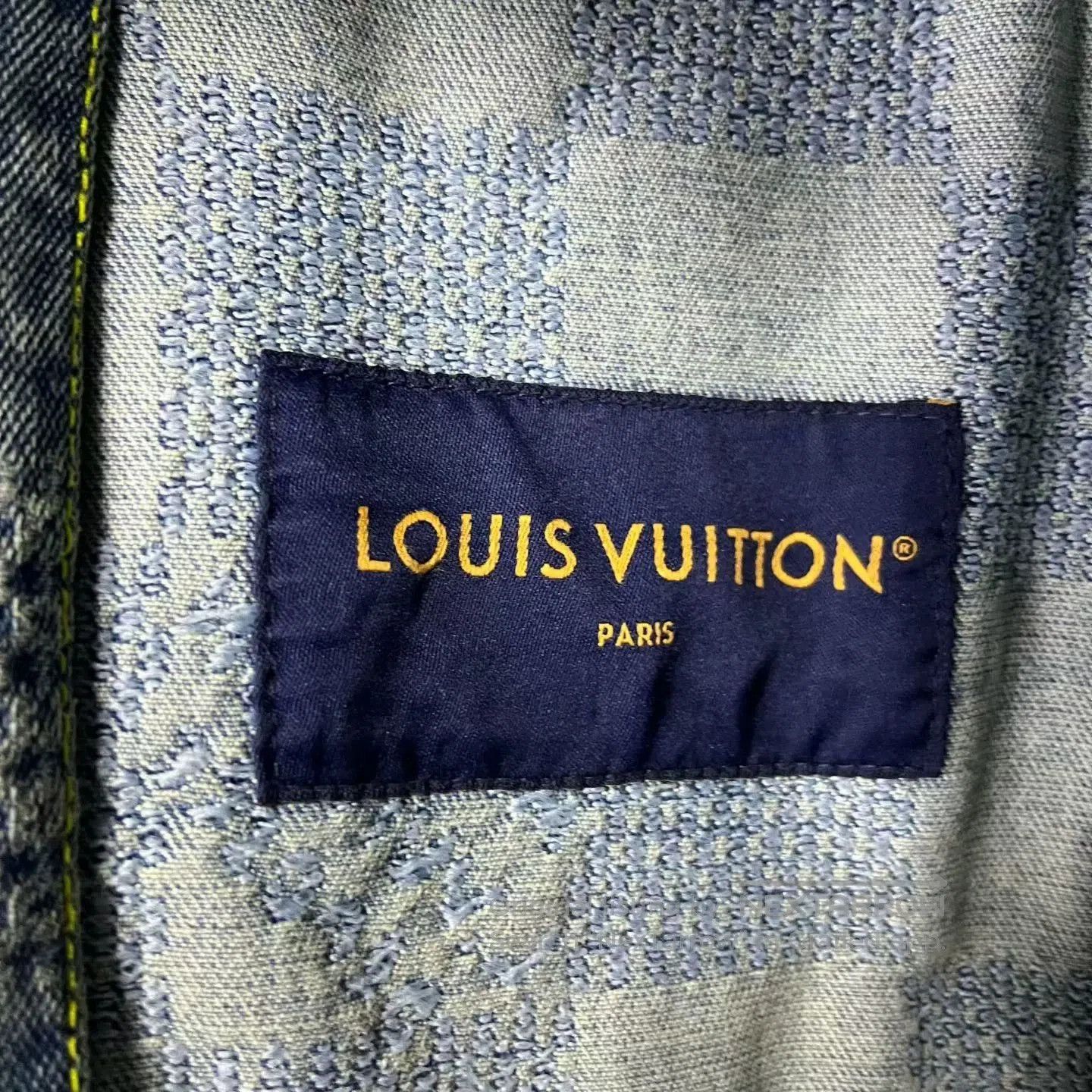 Louis Vuitton blue checkerboard long sleeve denim jacket. Size US M / EU 48-50 / 2 - 2 Thumbnail
