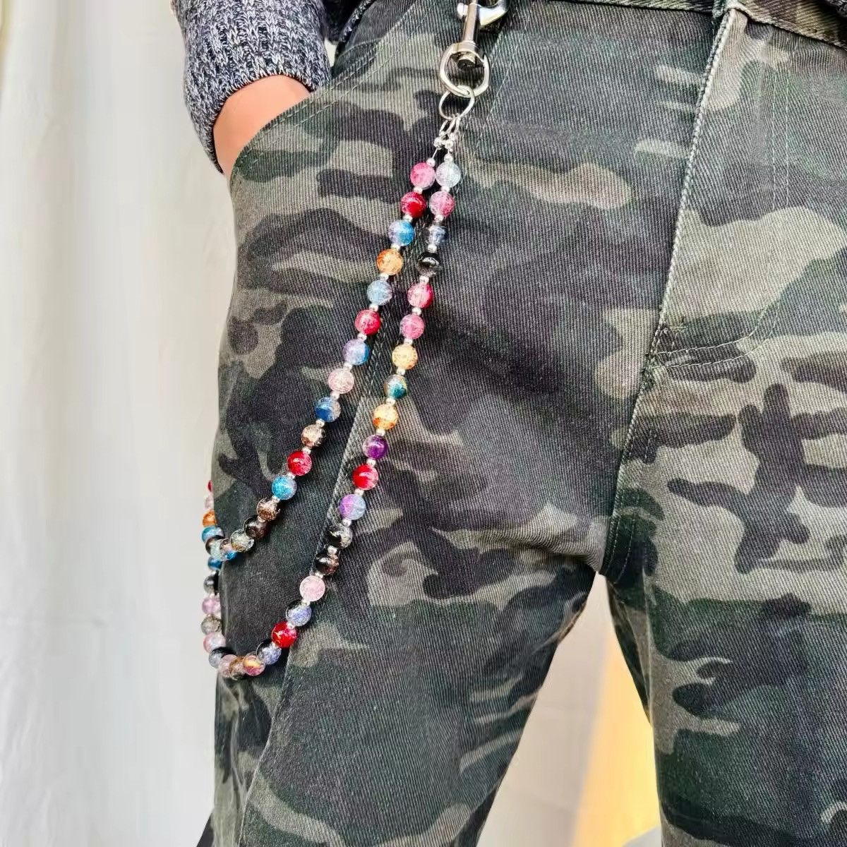 Other Colorful Beads Double-Layer Pant Waist Chain Size ONE SIZE - 2 Thumbnail