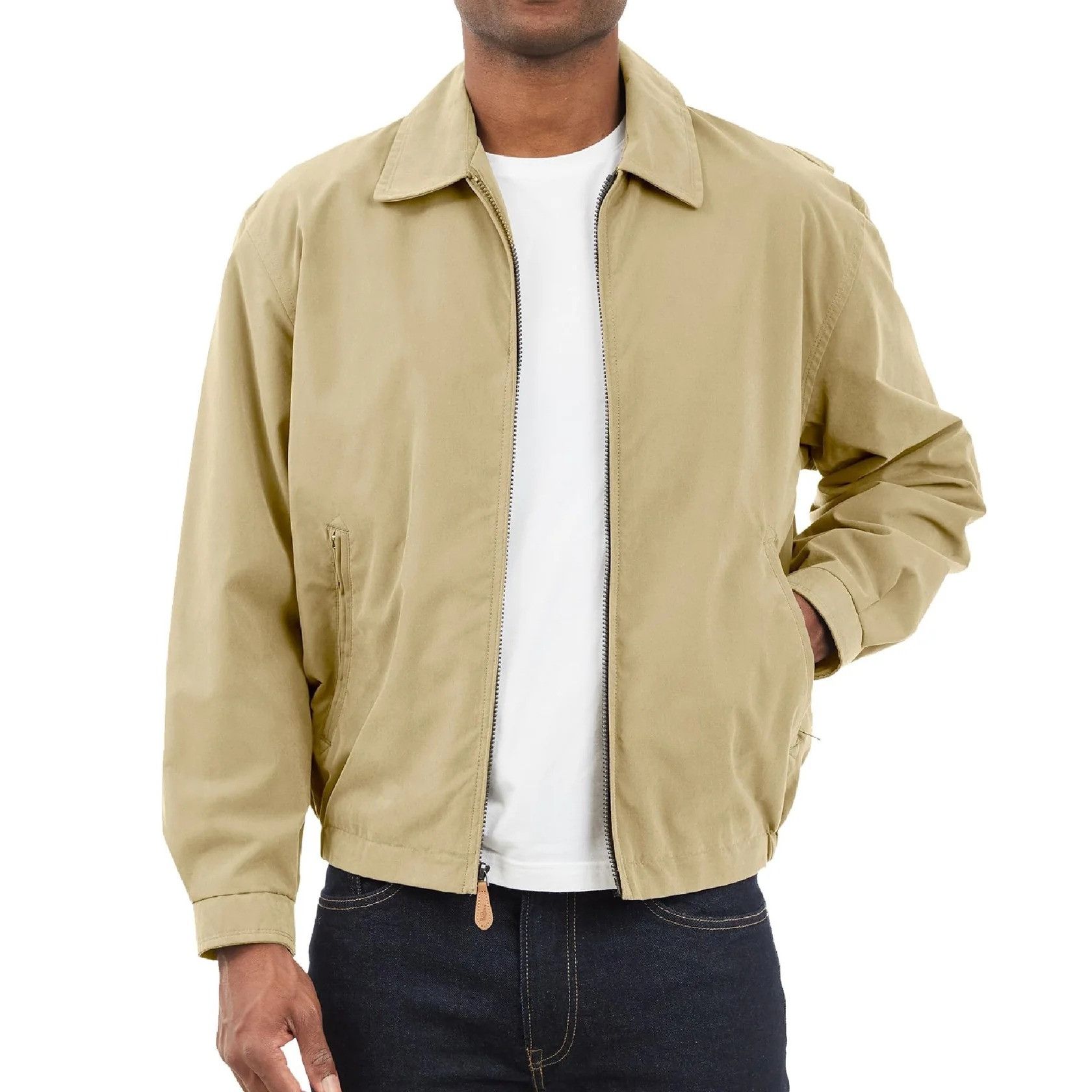 London Fog London Fog Mens Golf Jacket 2XL Camel Microfiber Lightweight Size US XXL / EU 58 / 5 - 1 Thumbnail