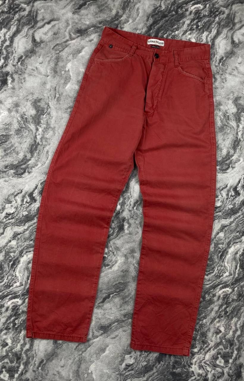 Stone Island Vintage Stone Island Denim Pants 90s Men Size 46 Red Size US 30 / EU 46 - 6 Thumbnail